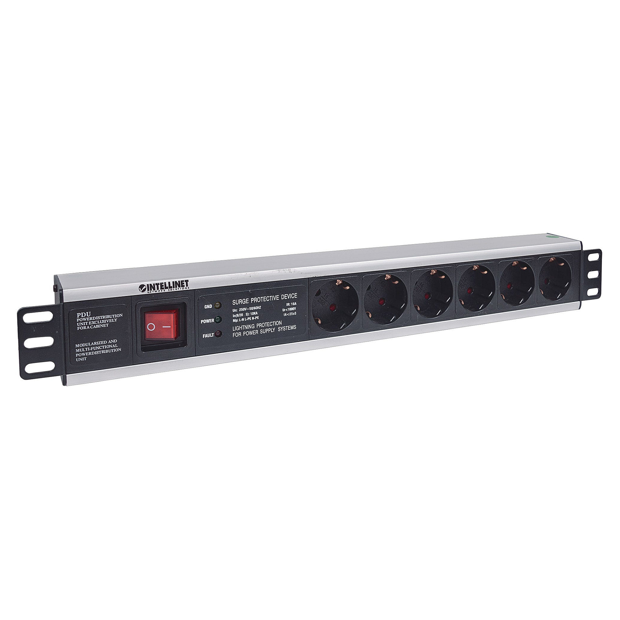 Letva s utičnicama za rack INTELLINET 19" 1U (8x Schuko)-1