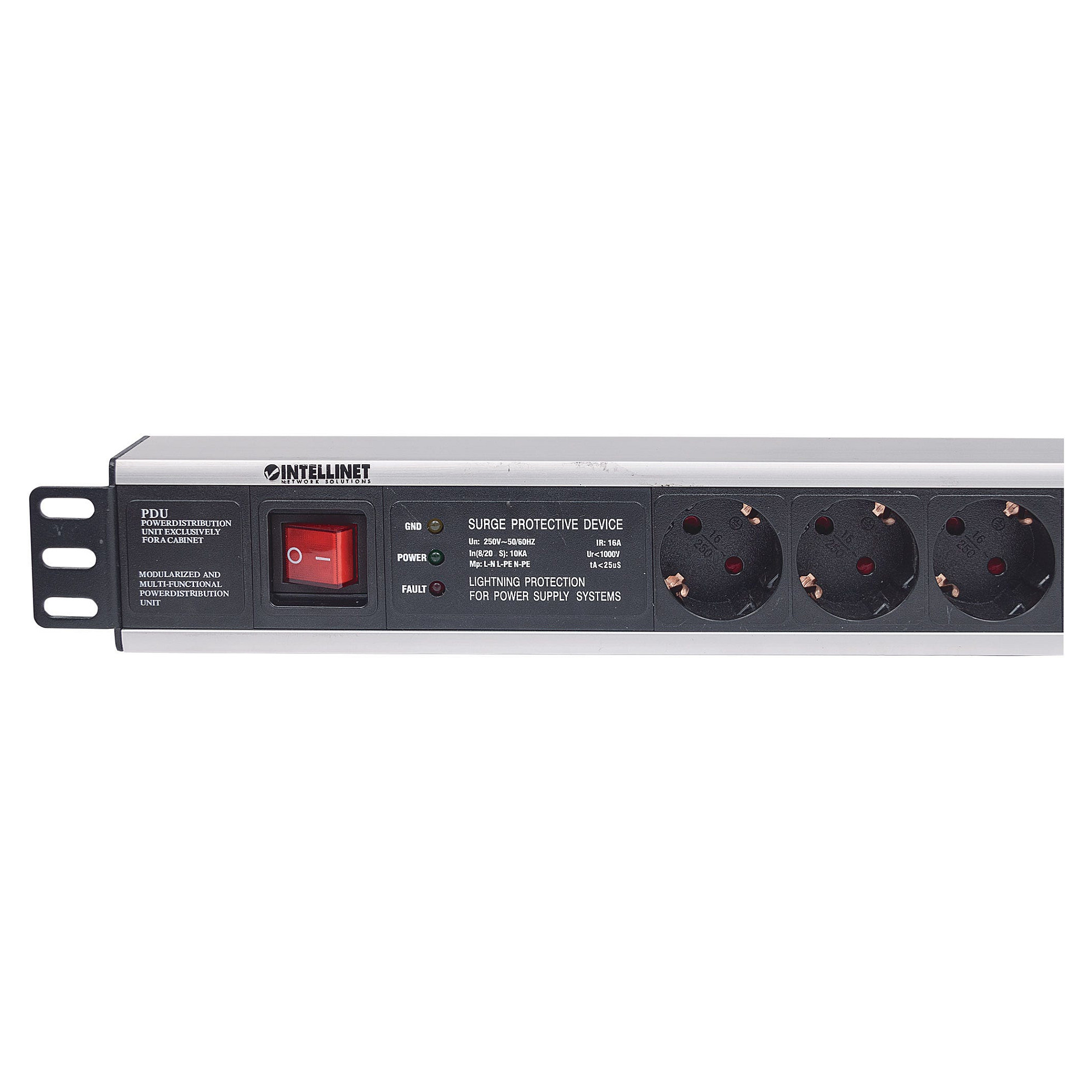 Letva s utičnicama za rack INTELLINET 19" 1U (8x Schuko)-3