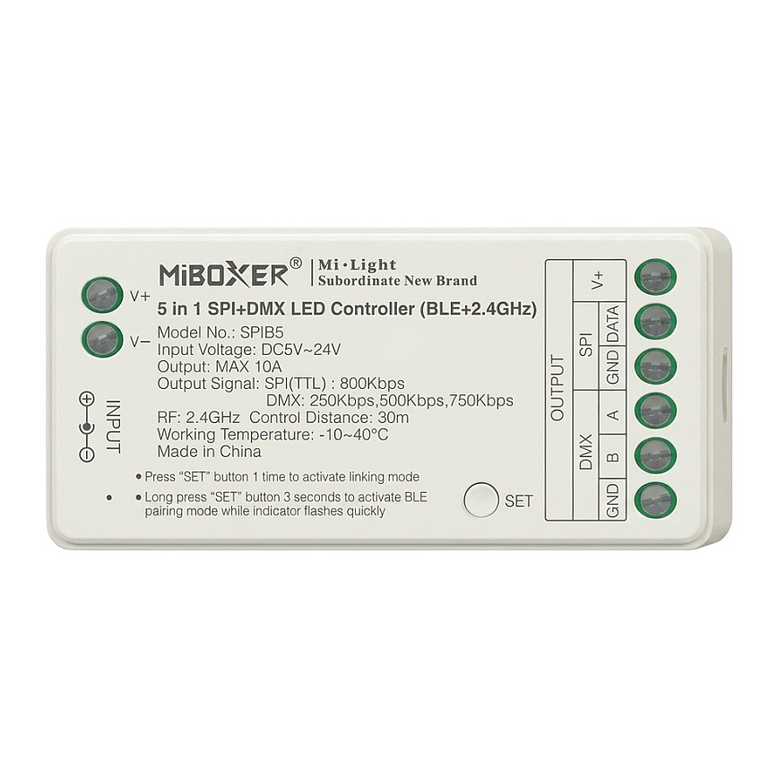 LED kontroler MIBOXER WL5 5-u-1 (WiFi, 2.4GHz, SPI, DMX)-0