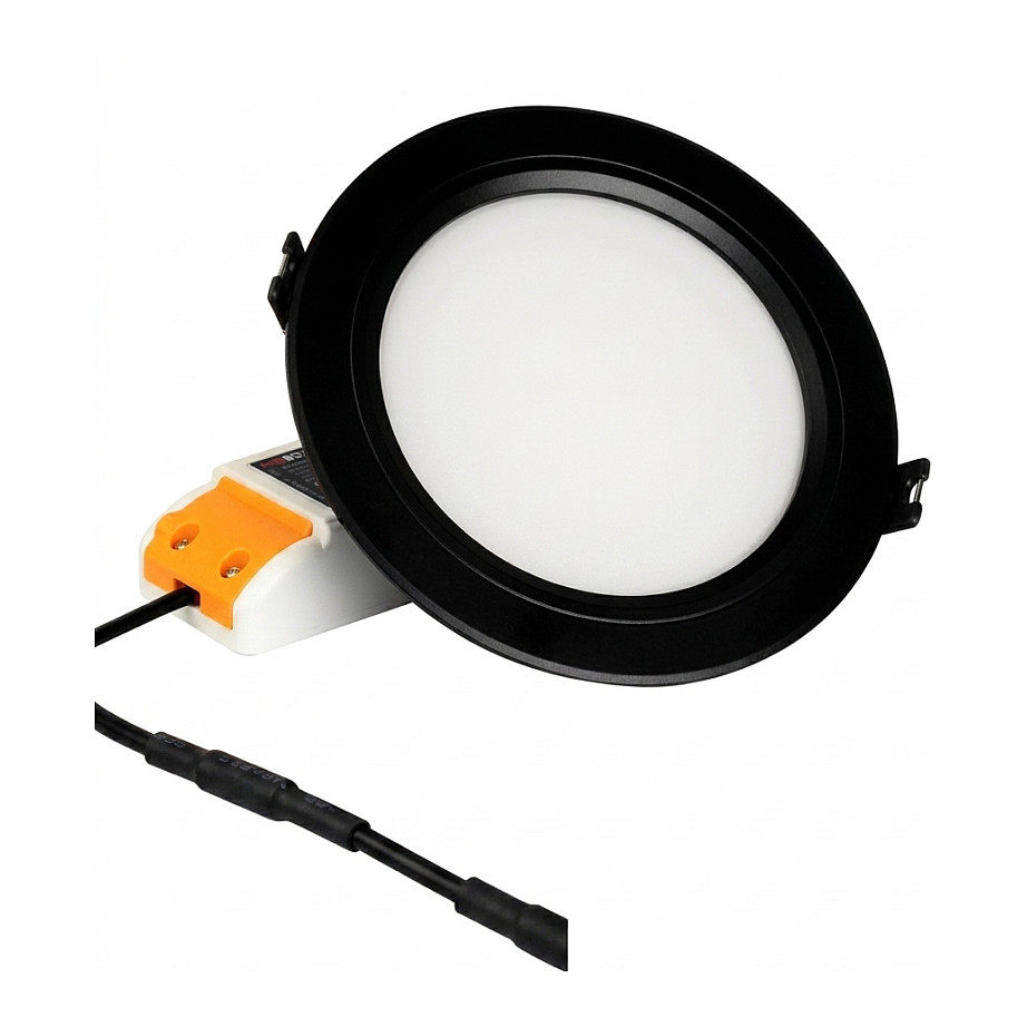 Miboxer okrugli LED panel 9W RGB+WW, RF/Wi-Fi, crni-0