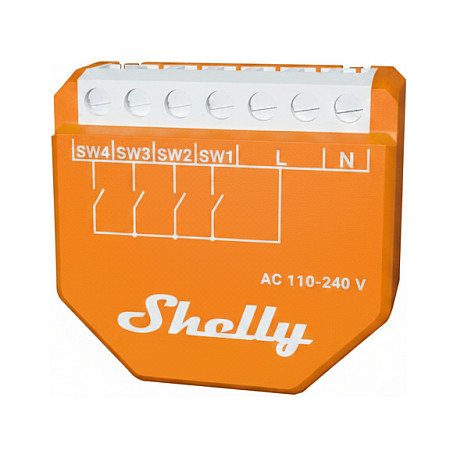 Pametni kontroler SHELLY Wave i4 LR (Z-Wave)