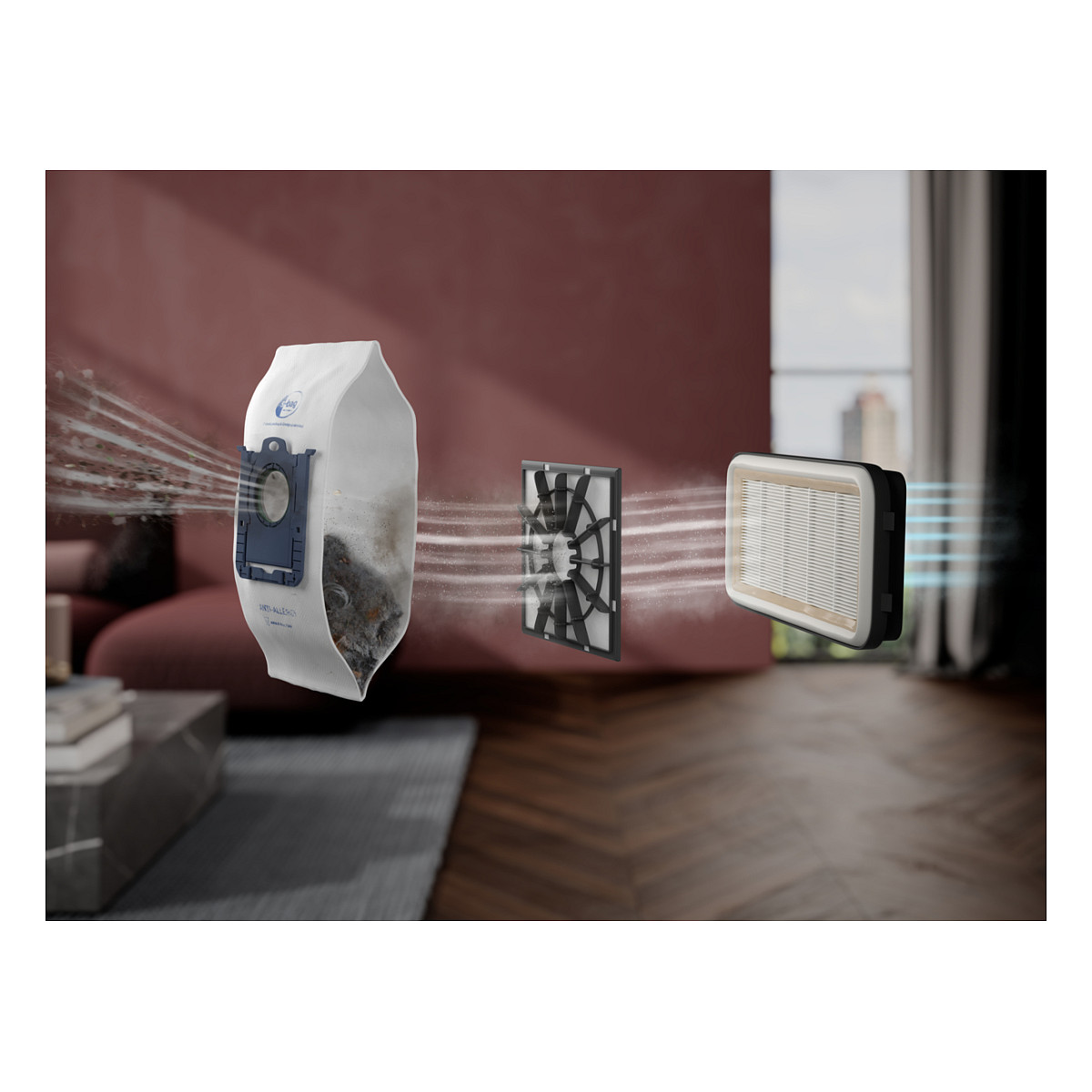 Usisavač bez vrećice AEG 5000 series AB51C1DR5B, crvena boja-1