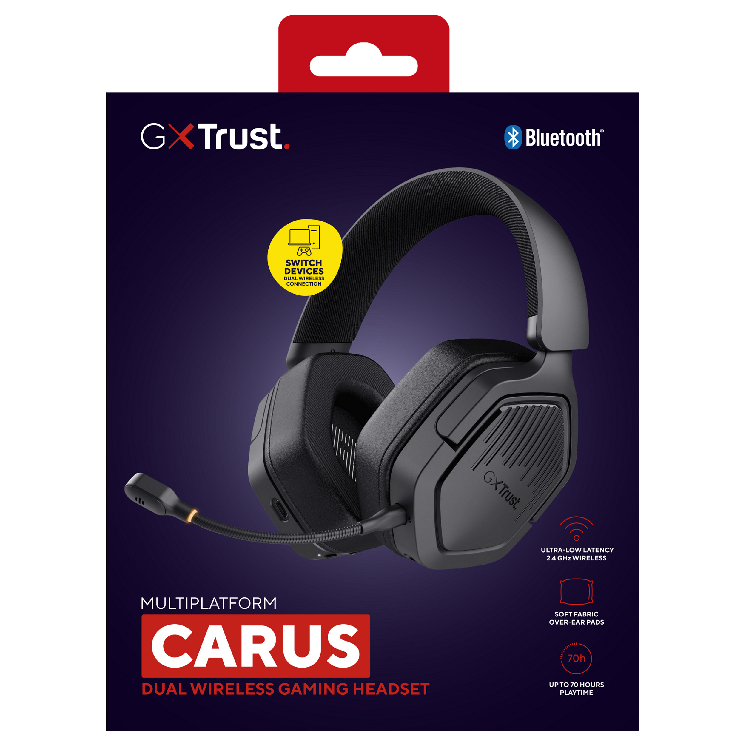 Slušalice TRUST GXT493 Carus (Bluetooth, mikrofon, 3.5 mm, crne)-7