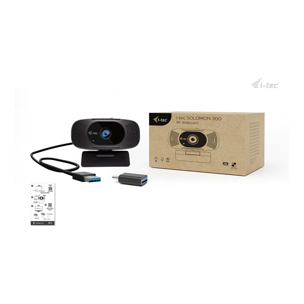 Web kamera I-TEC SOLOMON 300 4K (USB-C, Autofokus)-9