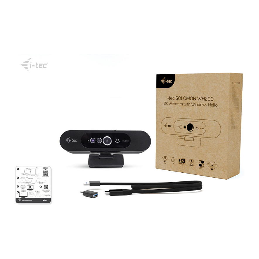 Web kamera I-TEC SOLOMON WH200 (2K, Windows Hello)-10