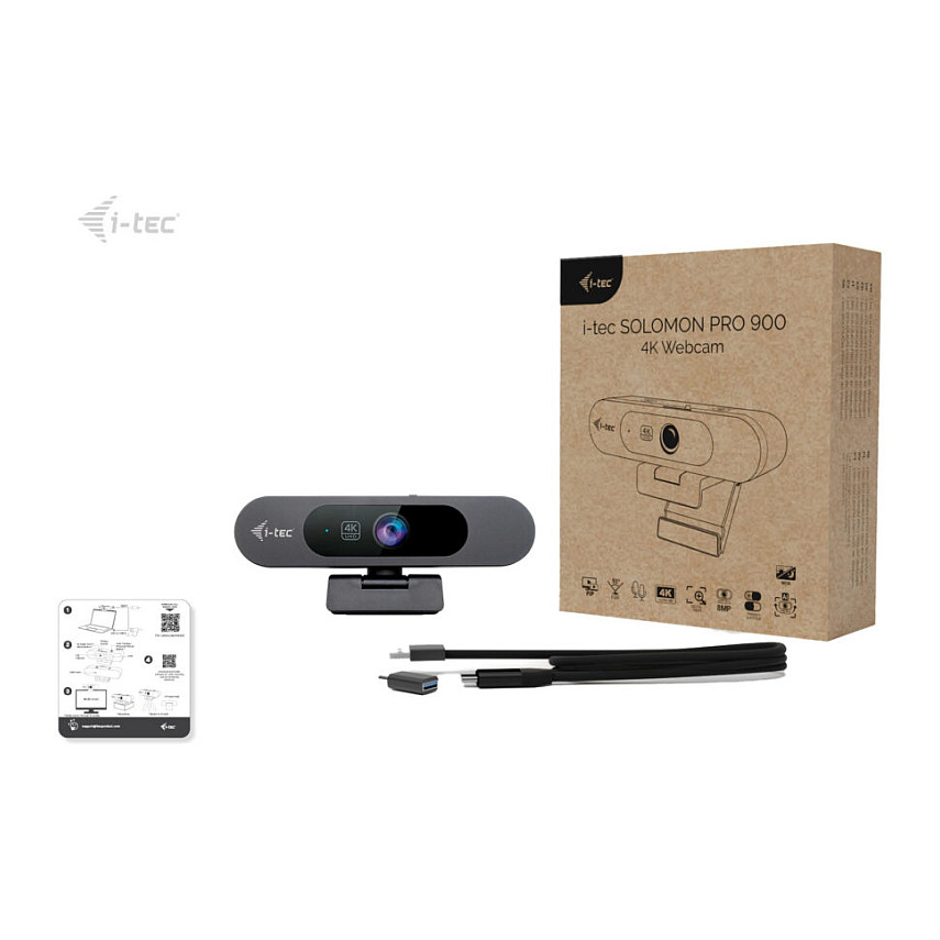 Web kamera I-TEC Solomon PRO 900 4K s AI Auto Framingom-11