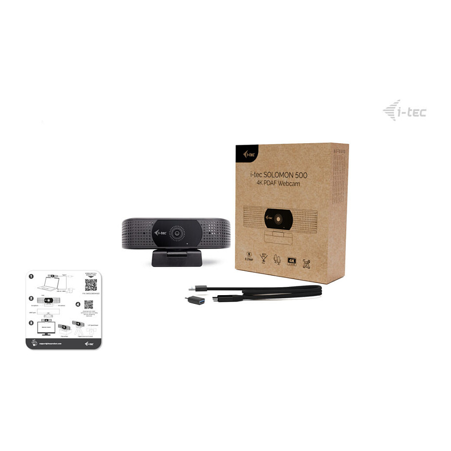 Web kamera I-TEC SOLOMON 500 (4K, PDAF)-9