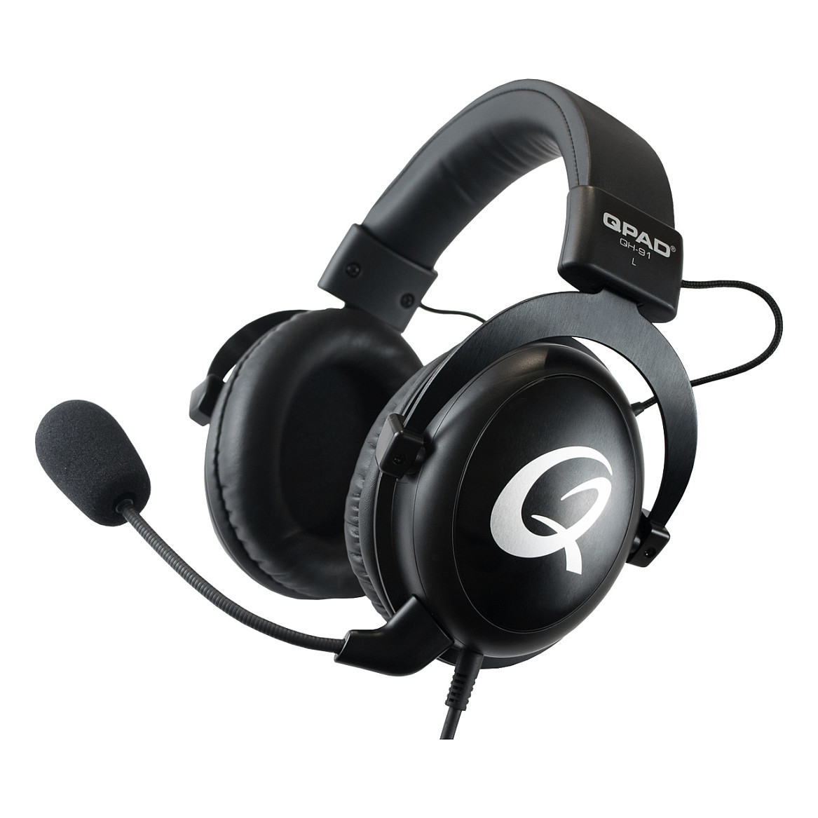 Slušalice QPAD QH-91 (mikrofon, 3.5 mm, Crna)-0