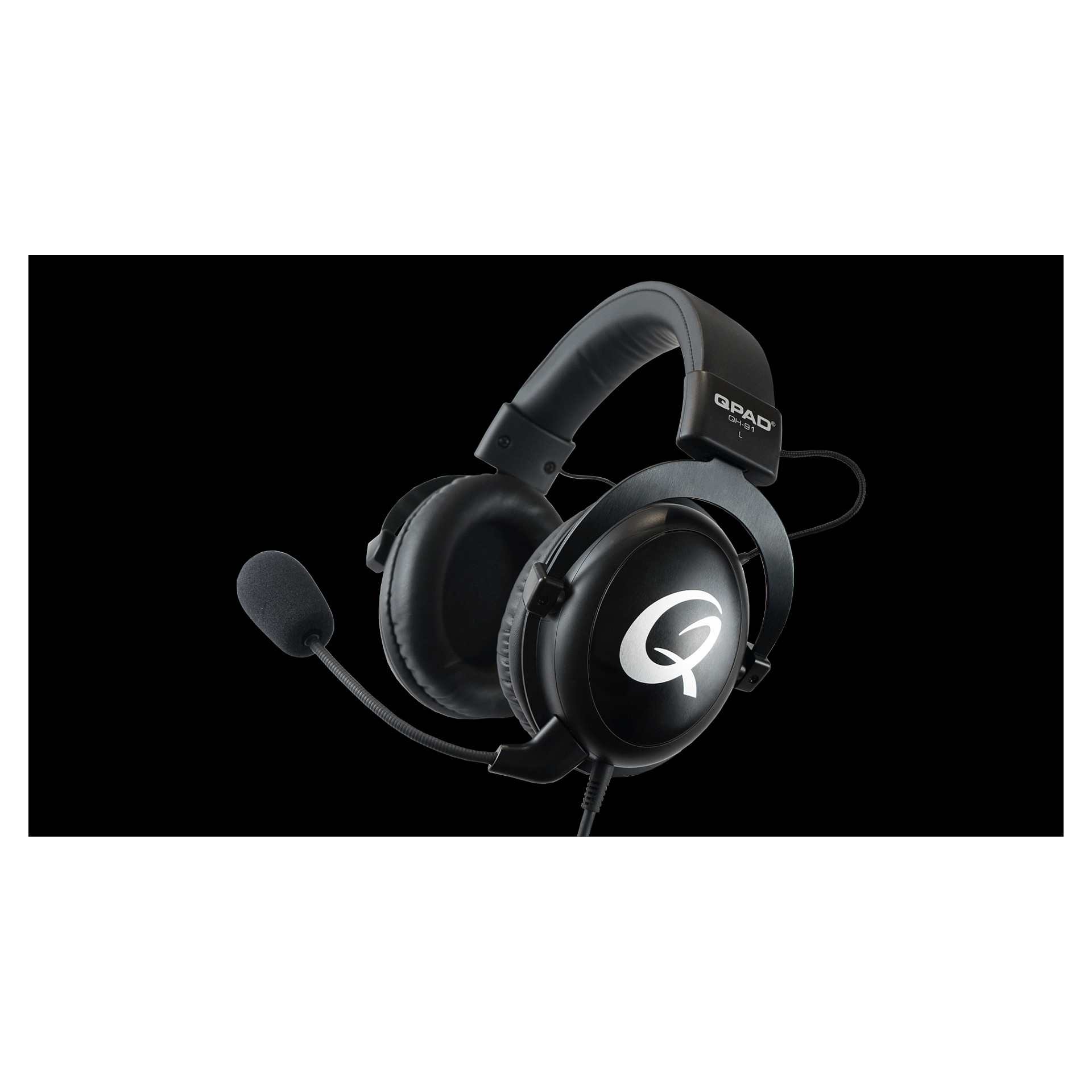 Slušalice QPAD QH-91 (mikrofon, 3.5 mm, Crna)-5