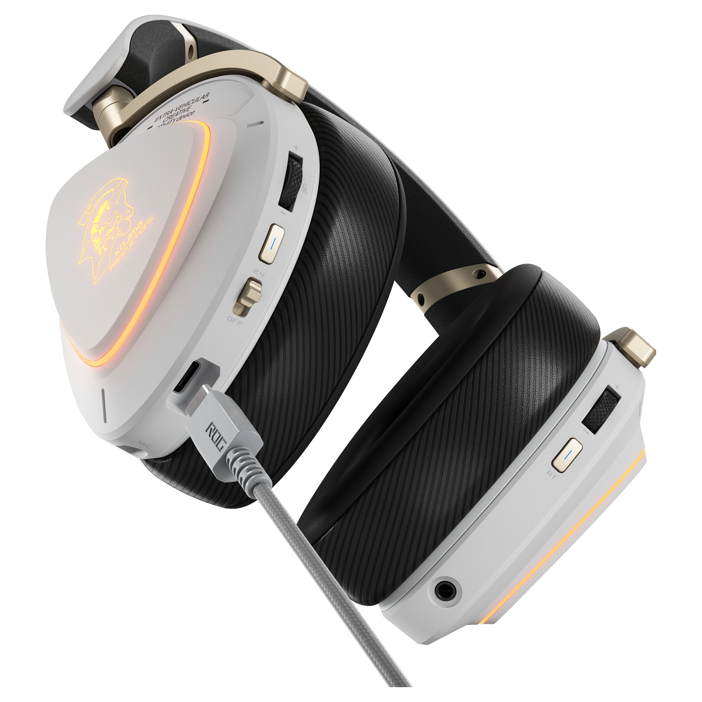Slušalice ASUS ROG Delta II Kojima Productions Edition (Bluetooth, mikrofon, Bijela)-5