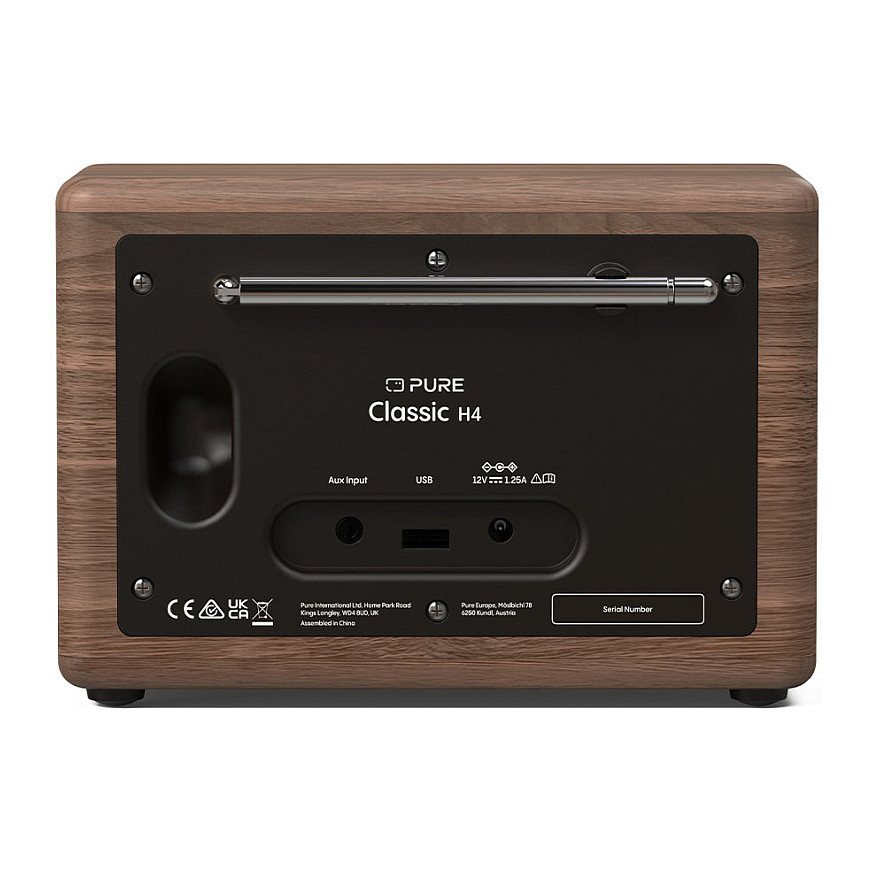 Pure Classic H4 Digitalradio Kaffee Schwarz/Walnuss EU/UK-3