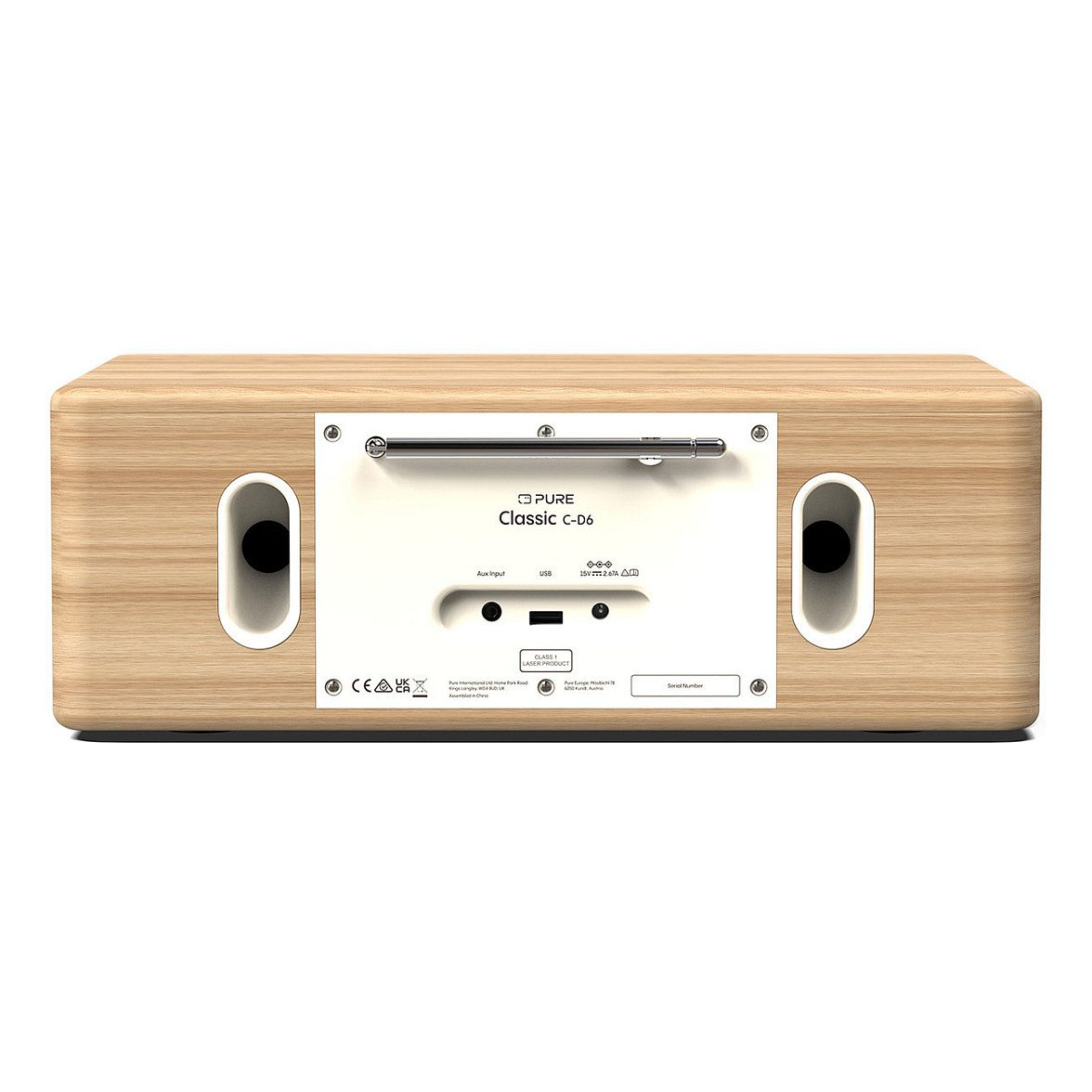 Digitalni radio PURE Classic C-D6 (DAB+/FM, CD, Bluetooth) bijela/hrast boja-2