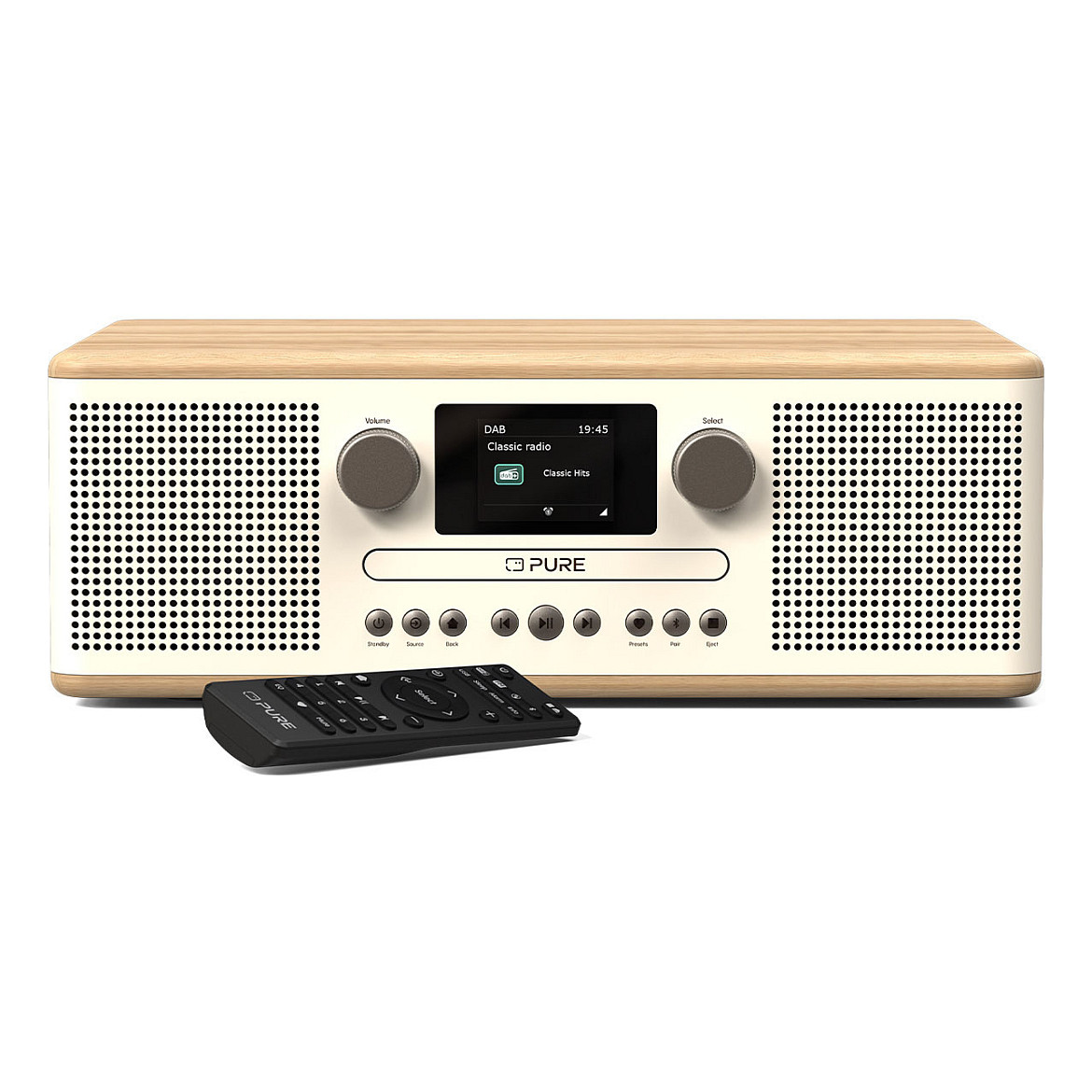 Digitalni radio PURE Classic C-D6 (DAB+/FM, CD, Bluetooth) bijela/hrast boja-3