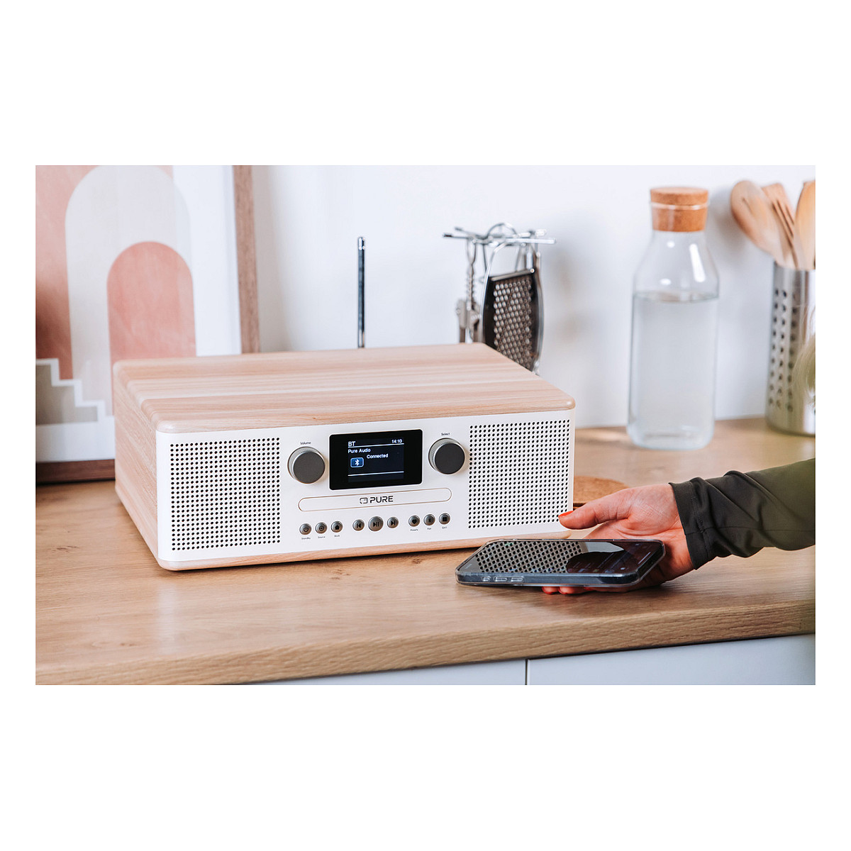 Digitalni radio PURE Classic C-D6 (DAB+/FM, CD, Bluetooth) bijela/hrast boja-5