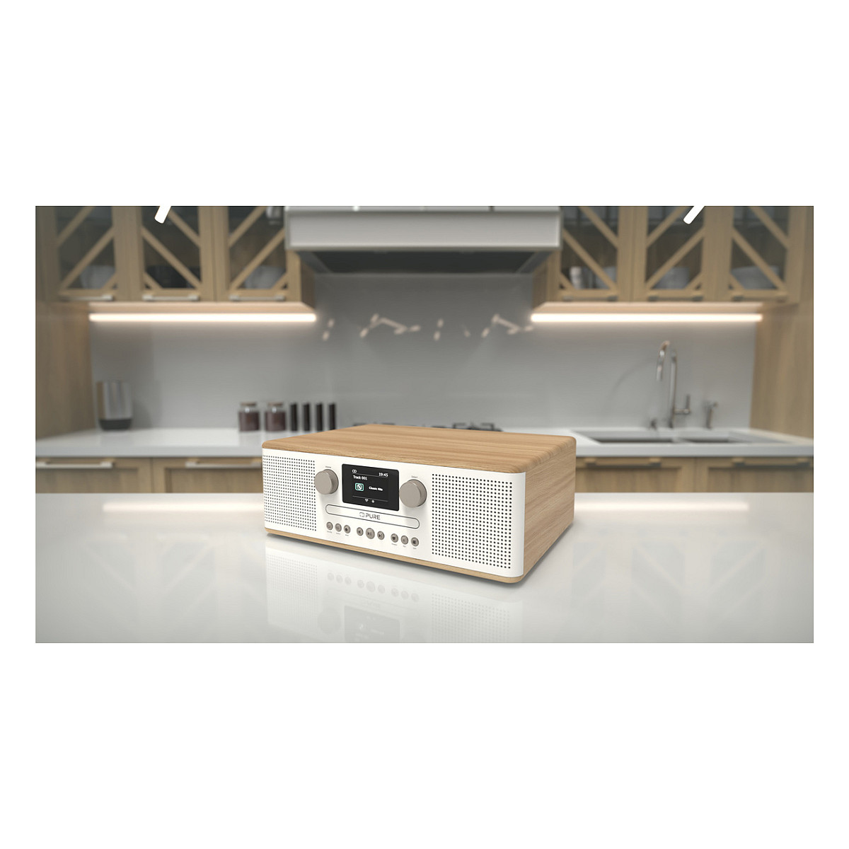 Digitalni radio PURE Classic C-D6 (DAB+/FM, CD, Bluetooth) bijela/hrast boja-6
