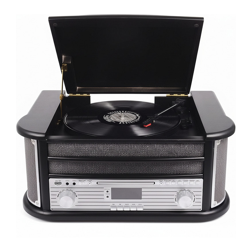 Retro glazbeni centar DENVER MRD-51 (CD, Gramofon, Bluetooth) crna boja