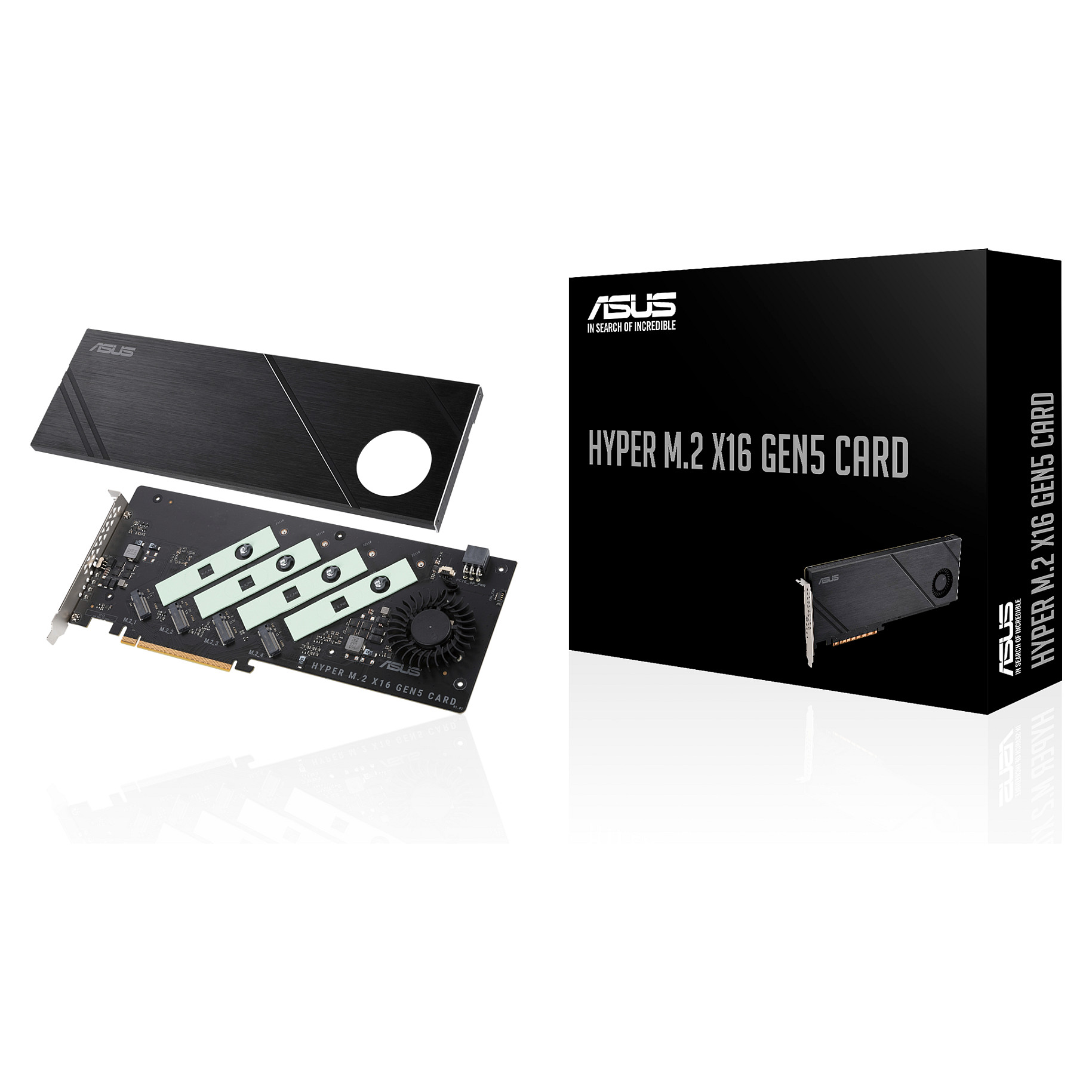 Ekspanzijska kartica ASUS Hyper M.2 x16 Gen5 Card (za 4x NVMe M.2 SSD)-1