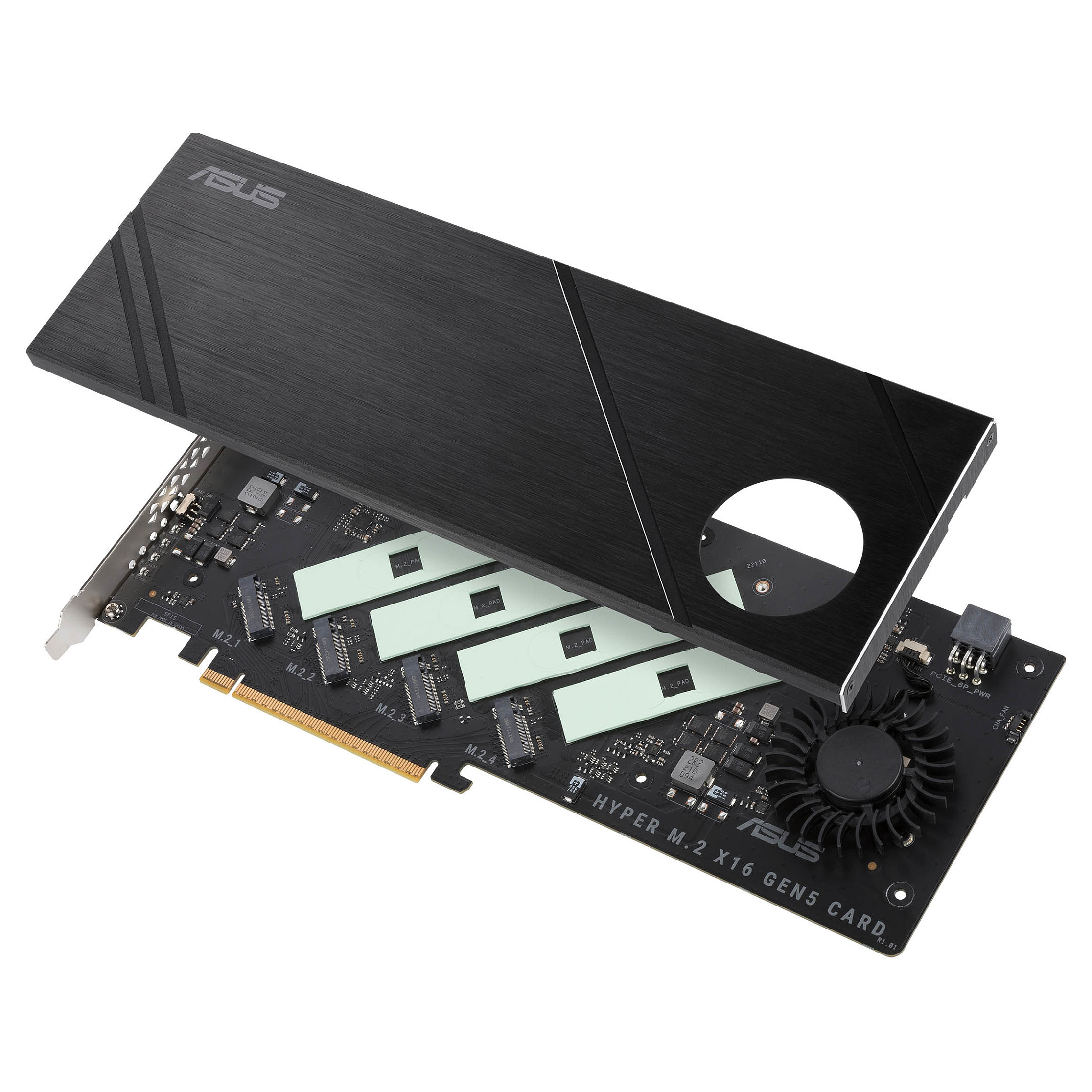 Ekspanzijska kartica ASUS Hyper M.2 x16 Gen5 Card (za 4x NVMe M.2 SSD)-4