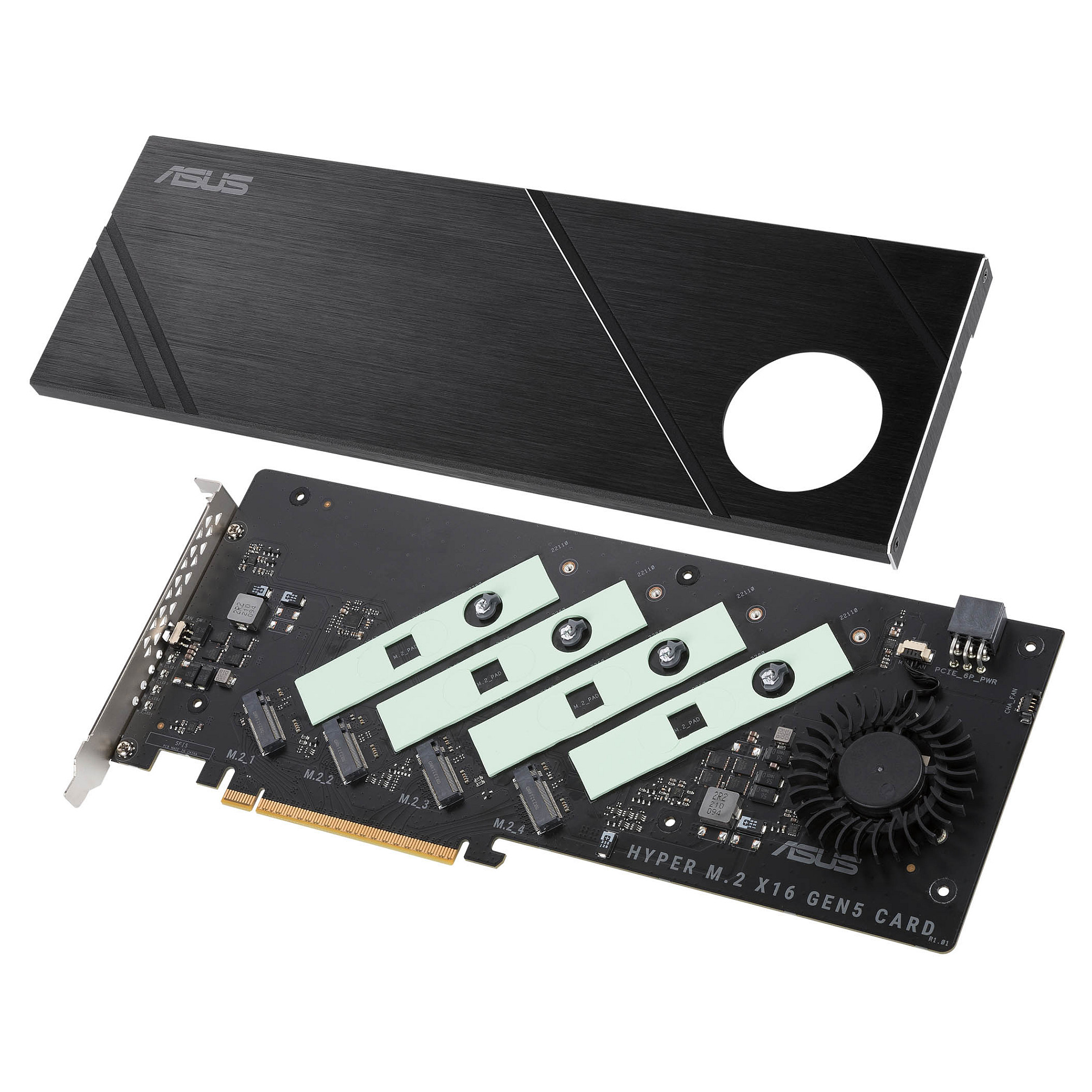 Ekspanzijska kartica ASUS Hyper M.2 x16 Gen5 Card (za 4x NVMe M.2 SSD)-5
