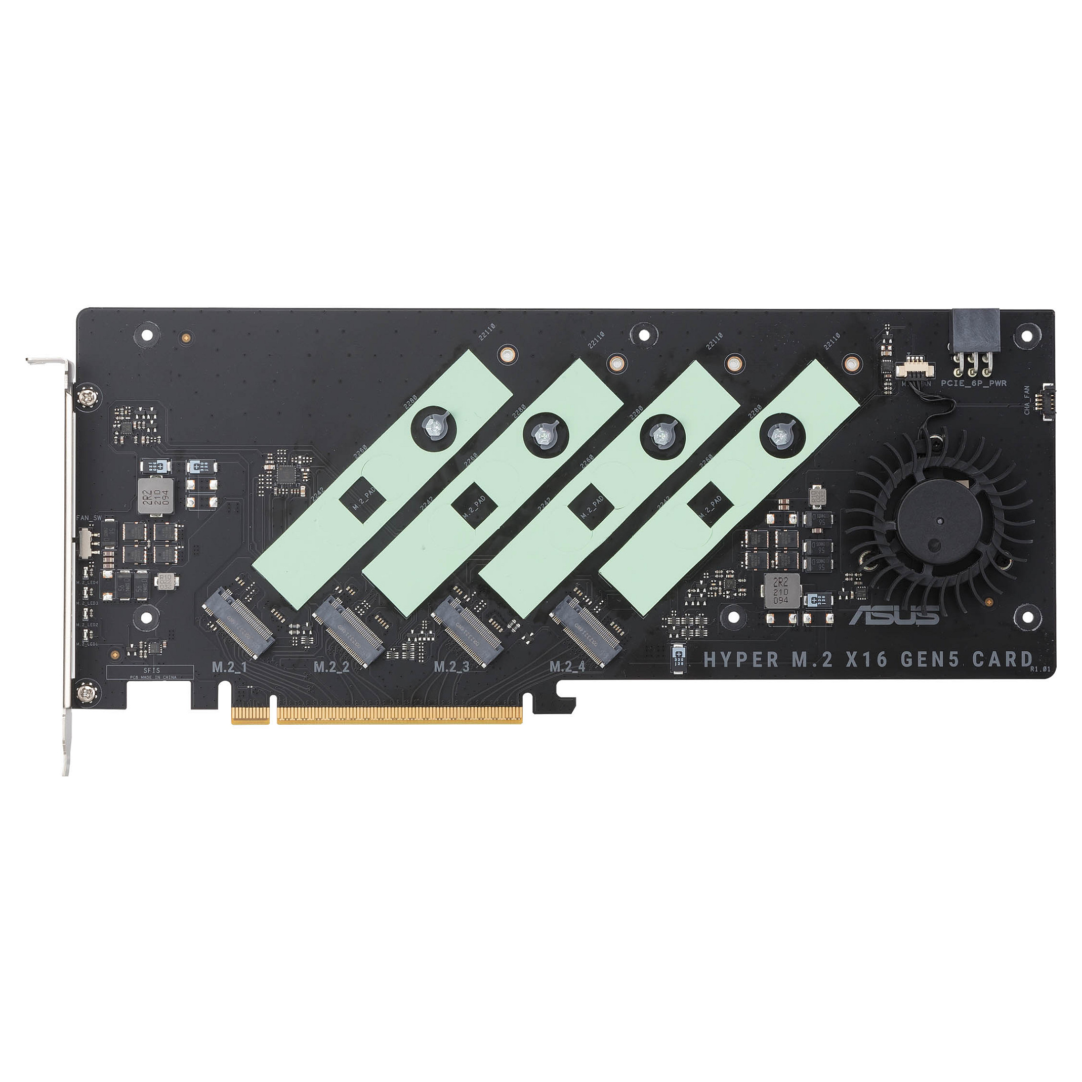 Ekspanzijska kartica ASUS Hyper M.2 x16 Gen5 Card (za 4x NVMe M.2 SSD)-6