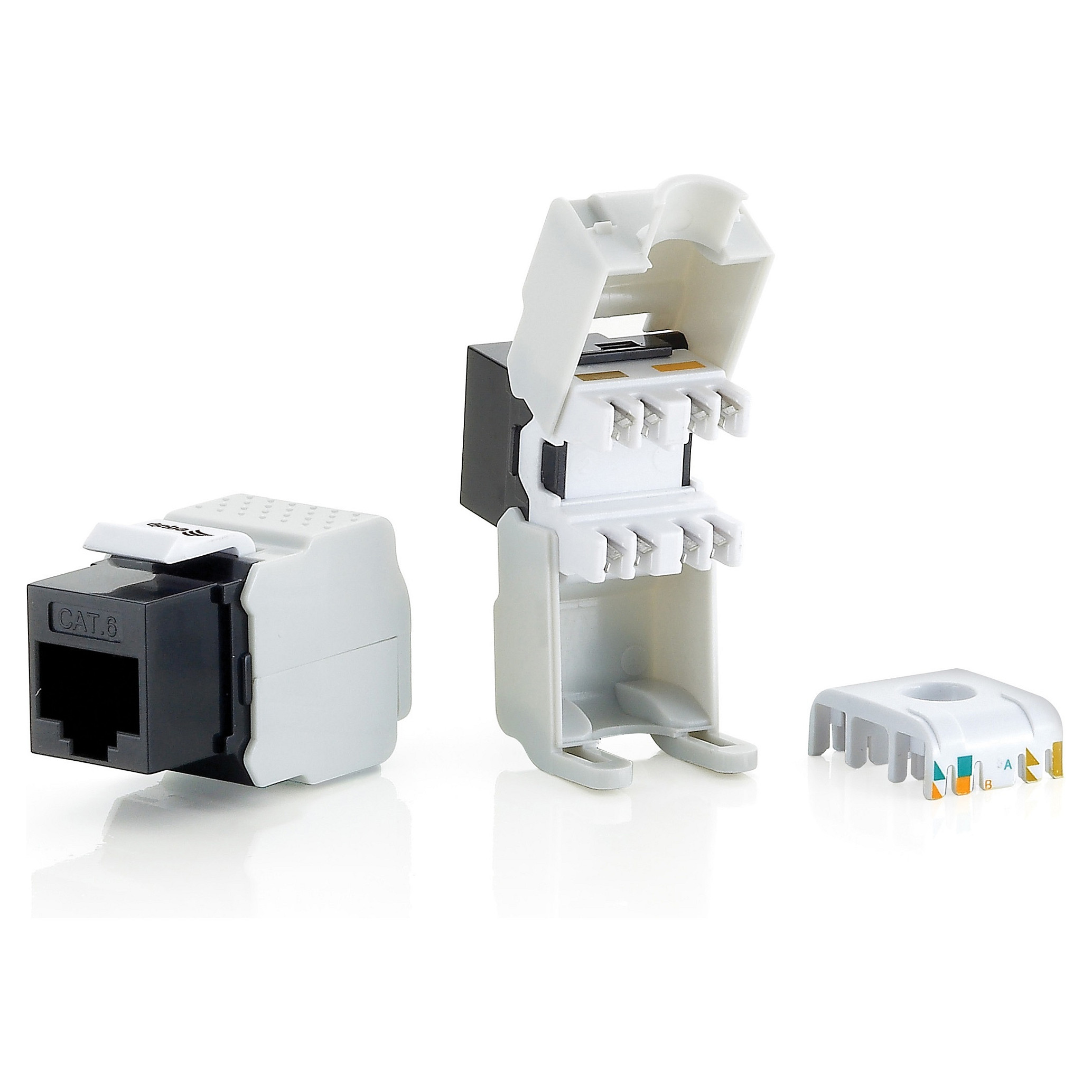 Equip Keystone Modul Cat.6 UTP LSA bez alata crni (8 komada)
