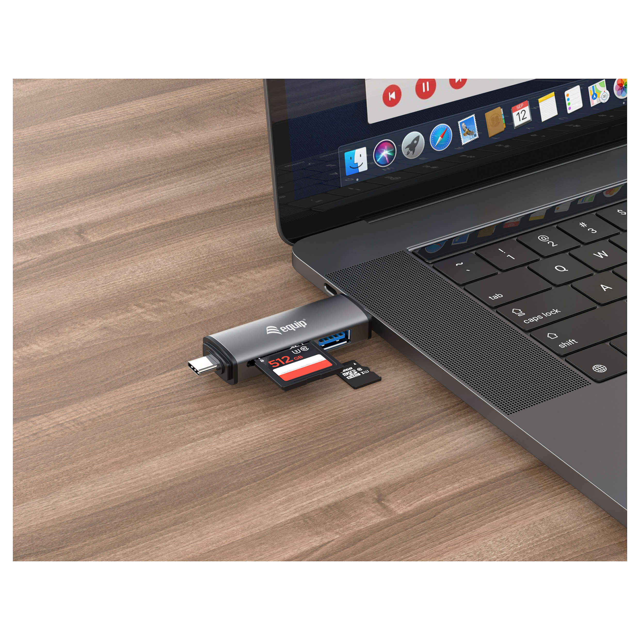 Čitač kartica EQUIP 128911 USB-A/USB-C za SD i MicroSD kartice-3