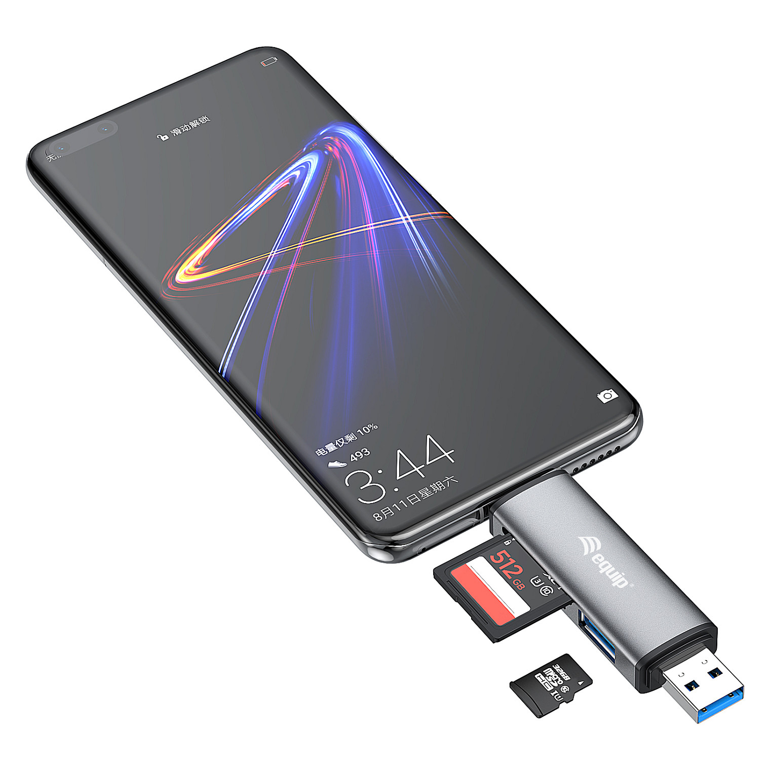 Čitač kartica EQUIP 128911 USB-A/USB-C za SD i MicroSD kartice-4