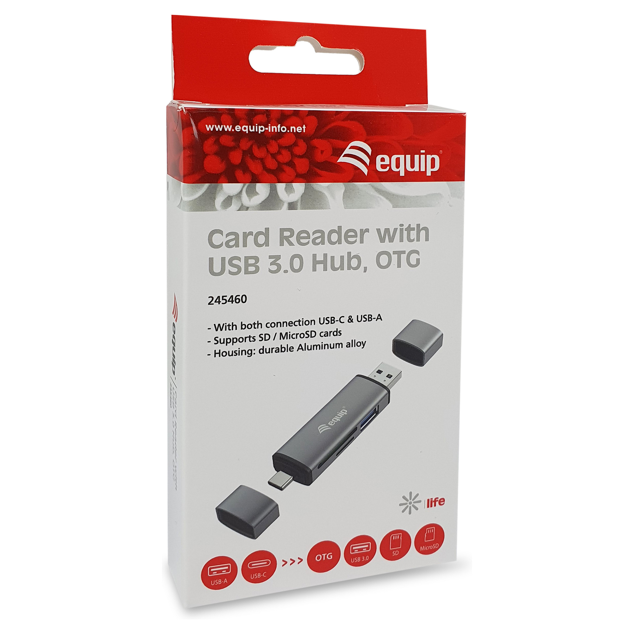 Čitač kartica EQUIP 128911 USB-A/USB-C za SD i MicroSD kartice-5