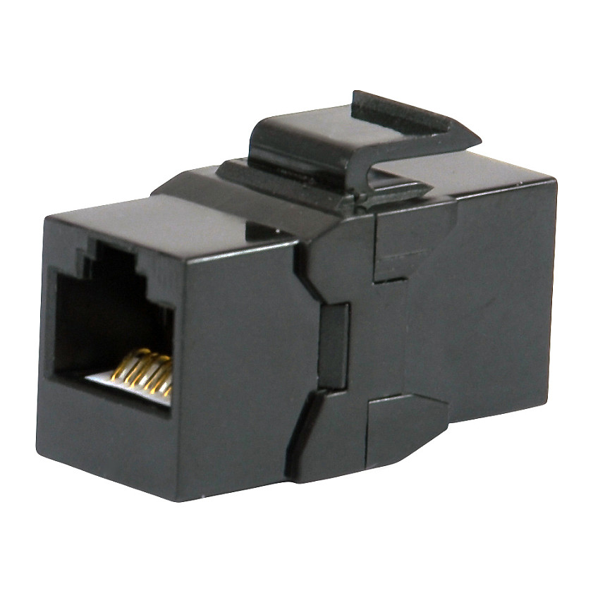 Equip Keystone Coupler Cat.6A UTP 2x RJ45 crni (8 komada)