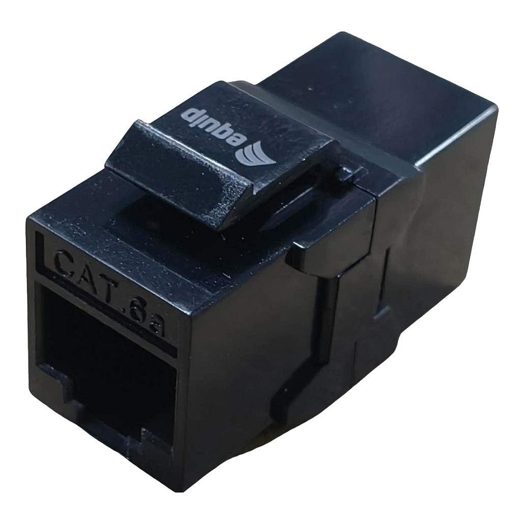 Equip Keystone Coupler Cat.6A UTP 2x RJ45 crni (8 komada)-5