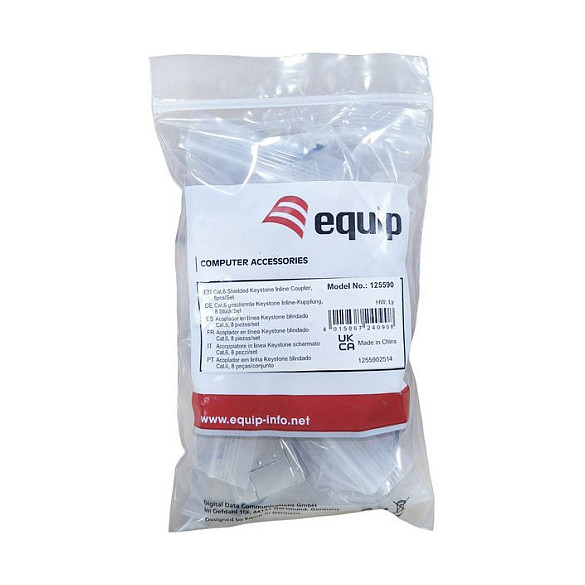 Equip Keystone Spojnica Cat.6 oklopljena 2x RJ45 (8 komada)-5
