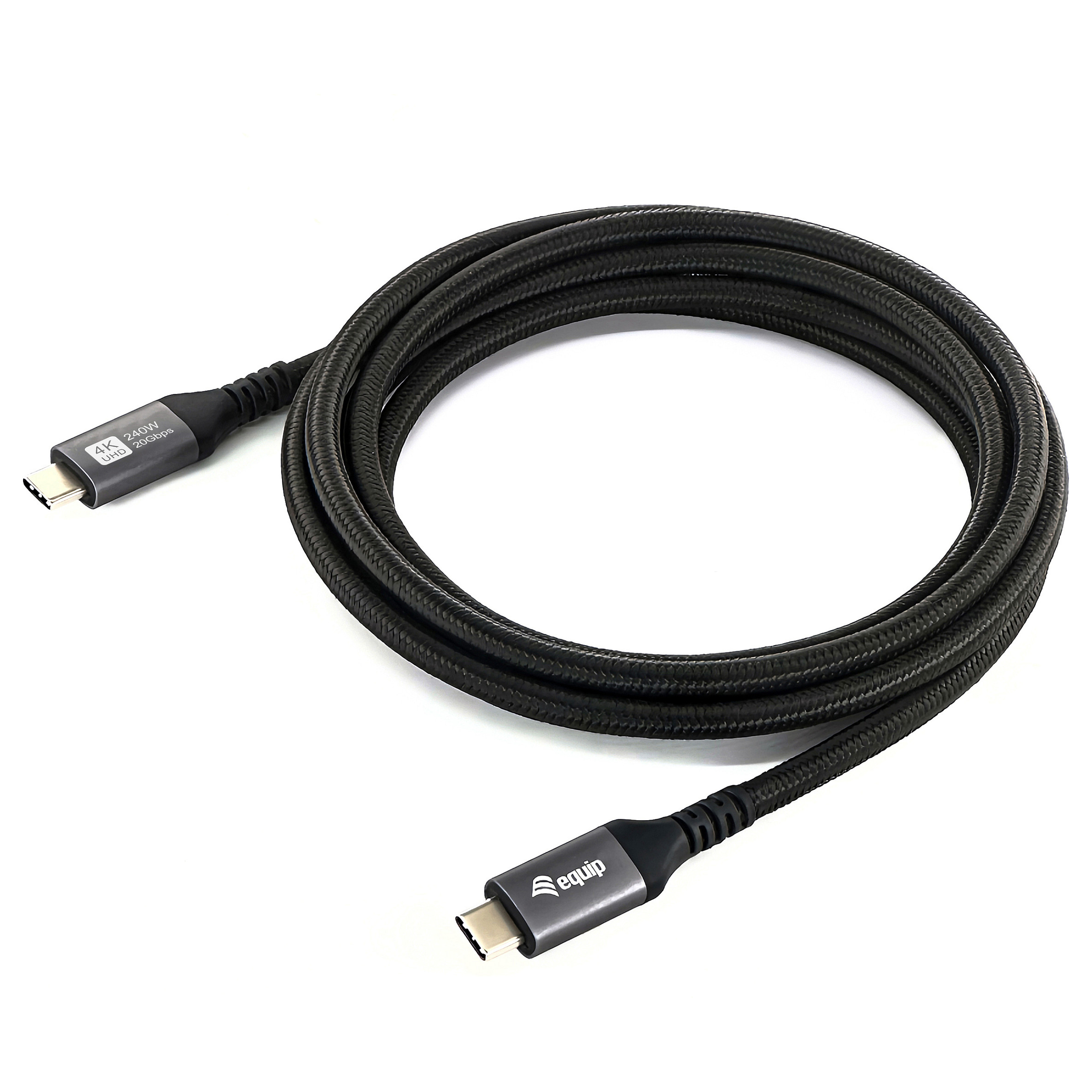 Equip USB-C 4.0 kabel (M/M), 100W PD, 3m, crni