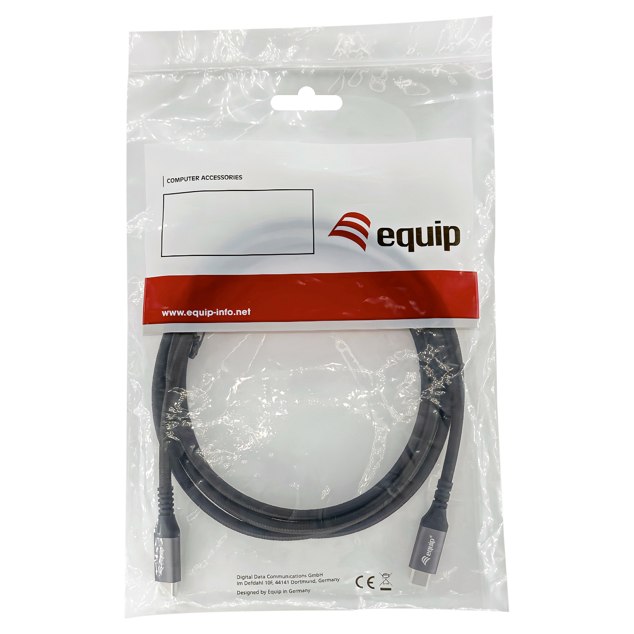 Equip USB-C 4.0 kabel (M/M), 100W PD, 3m, crni-5
