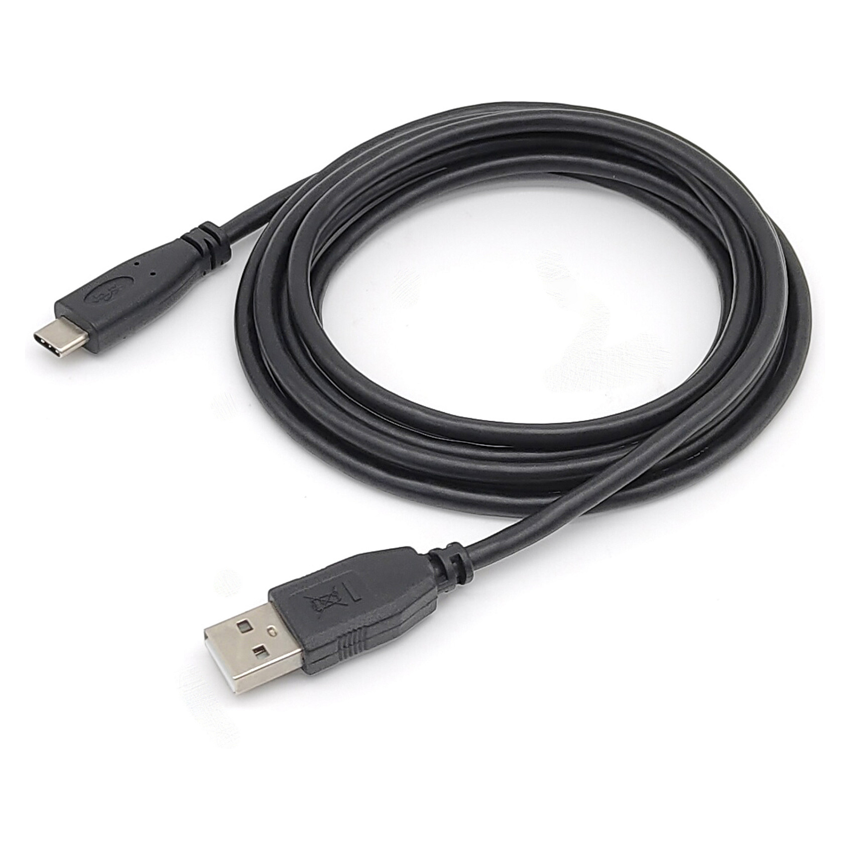 Equip USB-C na USB-A 2.0 kabel za punjenje i prijenos podataka, 3A, 0.3m, crni-0
