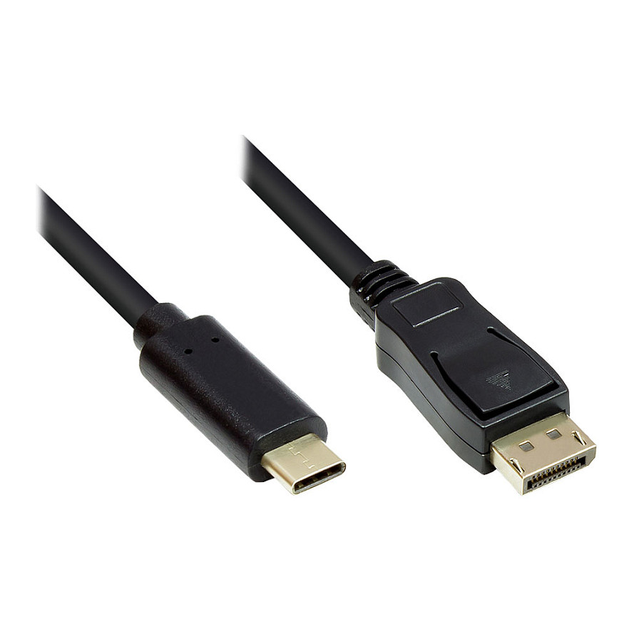 Kabel GOOD CONNECTIONS USB-C na DisplayPort 1.2 (4K/60Hz, 10m) crna boja-0