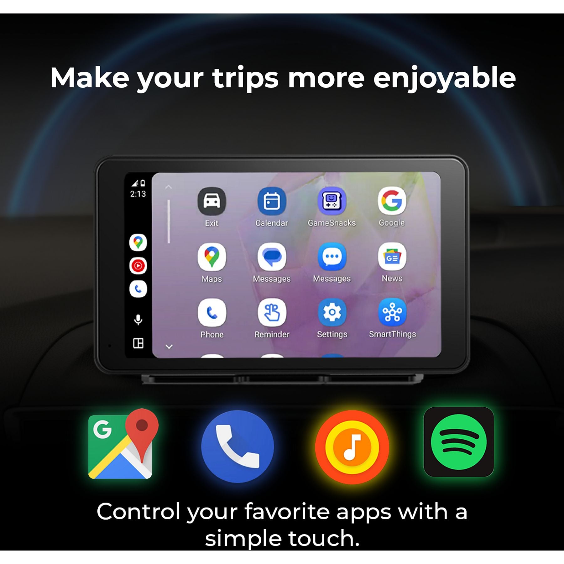 Multimedijski zaslon za auto AUTOSKY APID-301 (7", CarPlay, Android Auto, Bluetooth, FM, stražnja kamera)-2