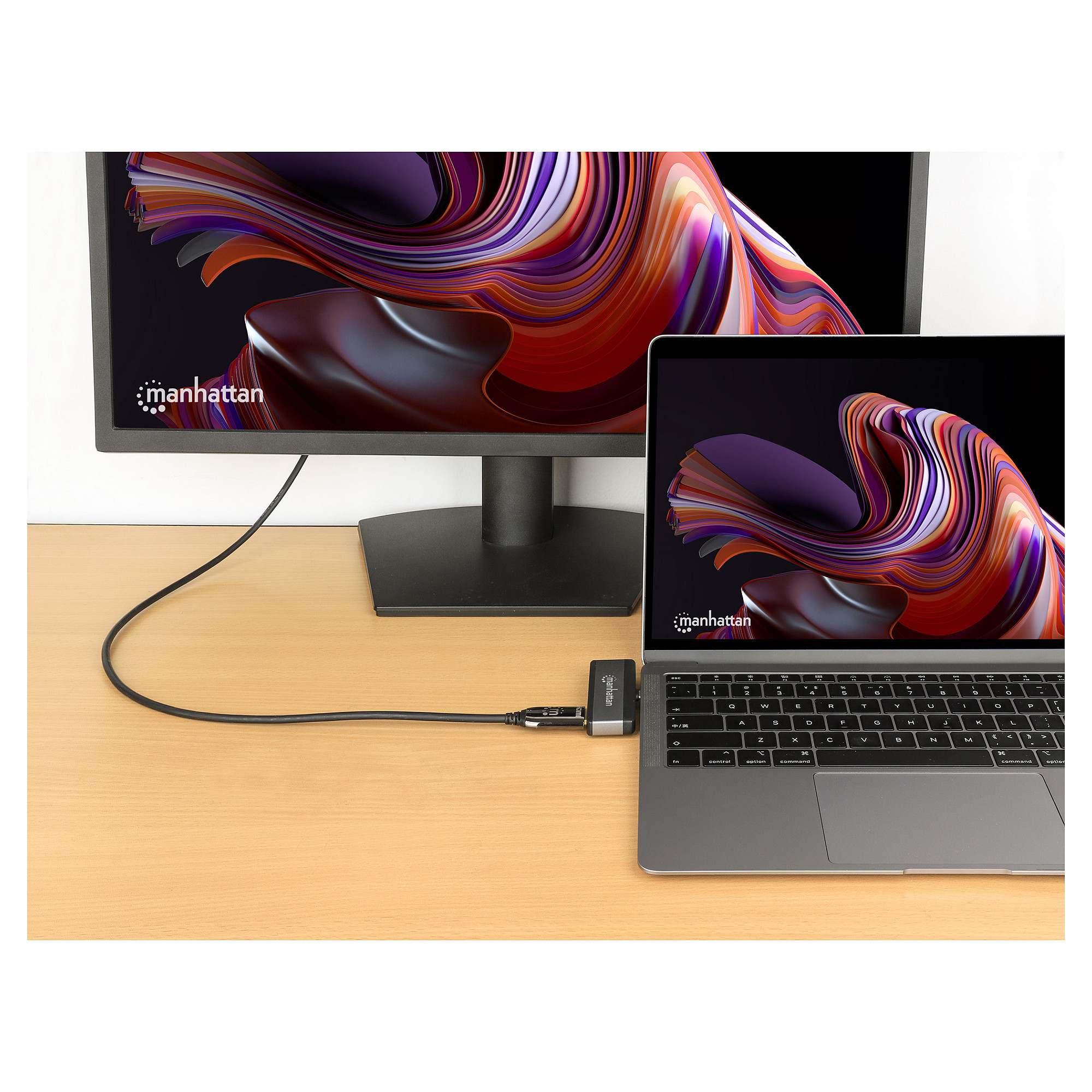 MANHATTAN USB-C 4-u-1 mobilna docking stanica 153800-9