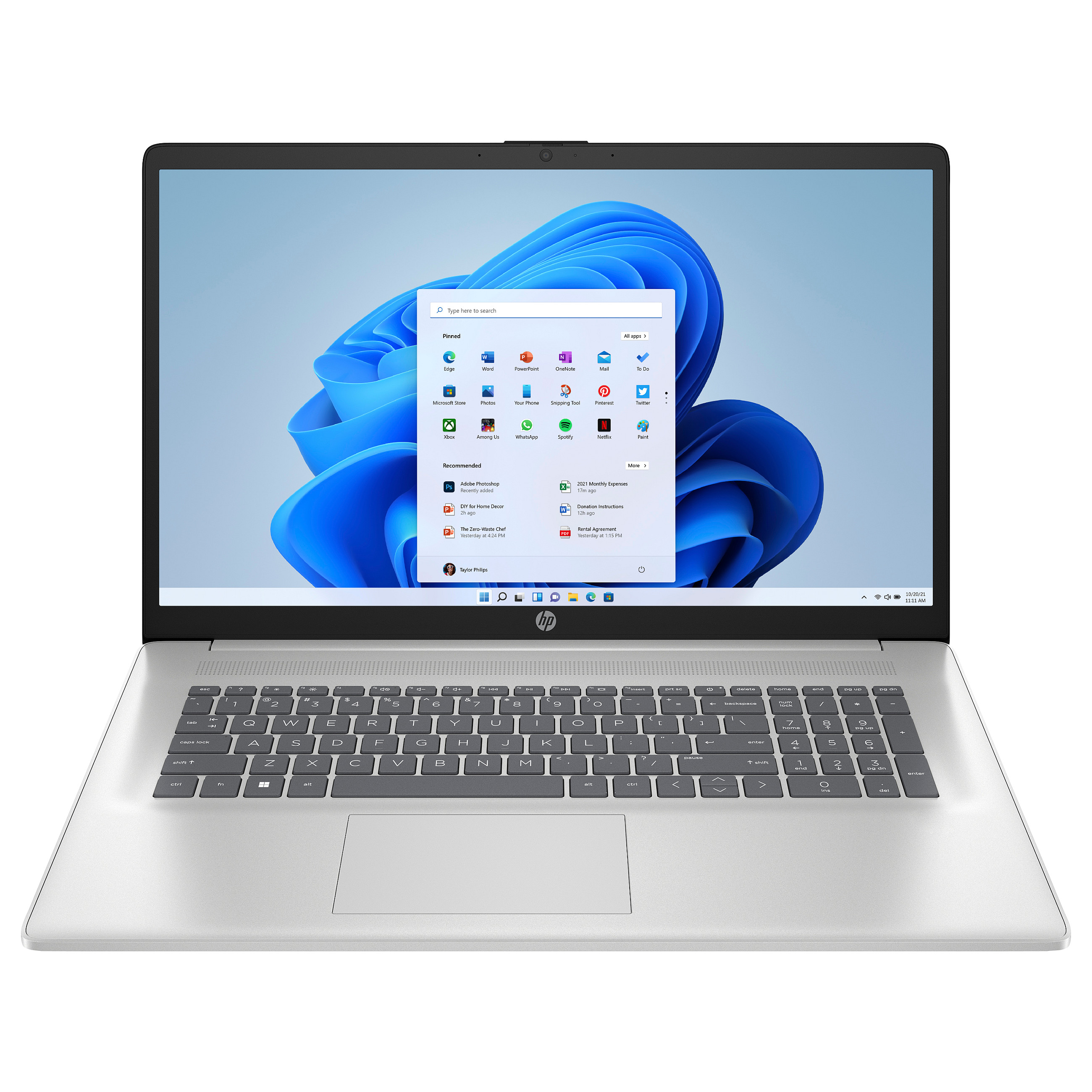Laptop HP 17-cn4171ng (17.3", IPS, Full HD, Intel Core 7 150U, 16GB, 512GB SSD, Intel Graphics, Windows 11 Home, DE tipkovnica, Srebrna)-0