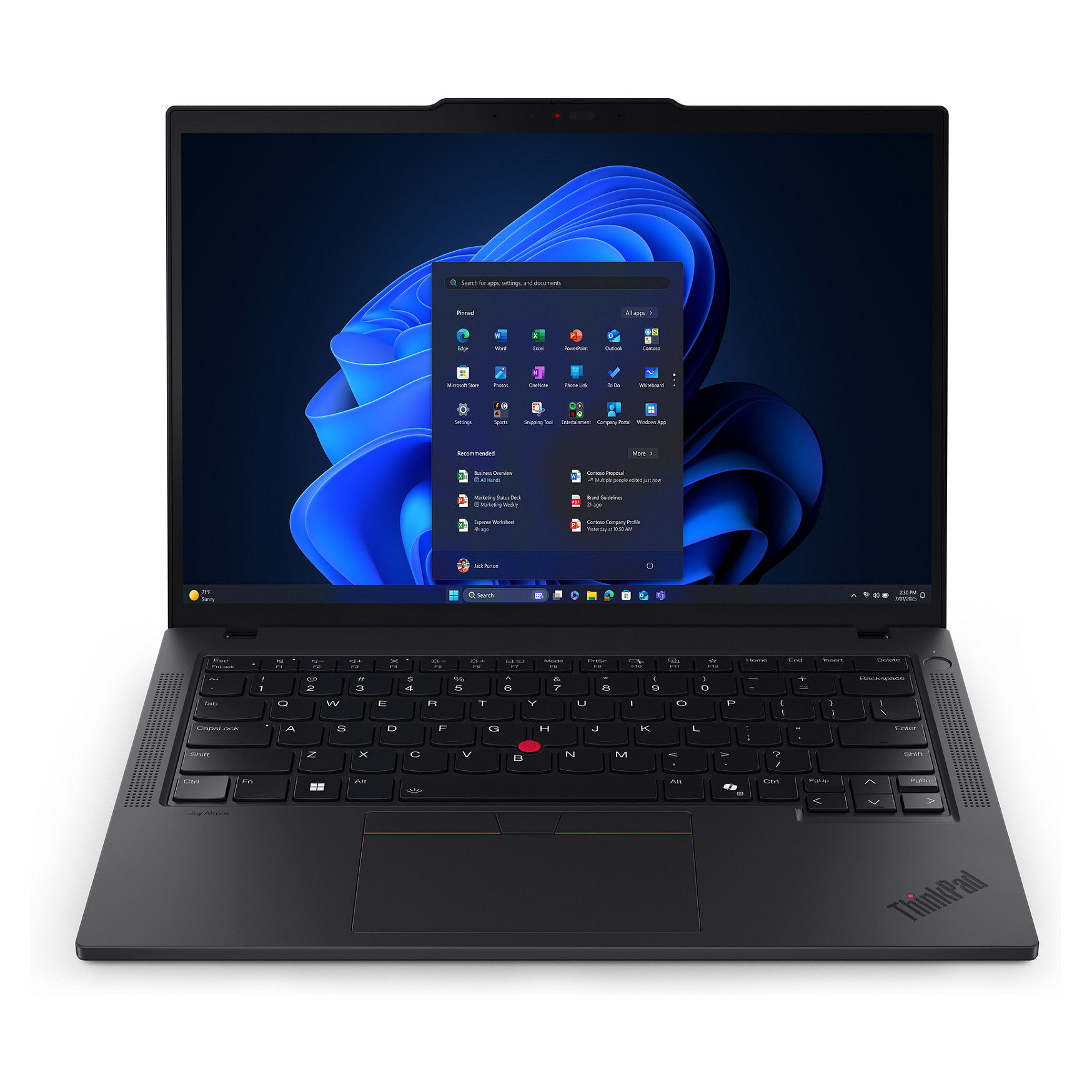 Laptop LENOVO ThinkPad T14 Gen 6 (14", IPS, WUXGA, Intel Core Ultra 5 125U, 16GB RAM, 512GB SSD, Intel Graphics, Windows 11 Pro, DE tipkovnica, Crna)