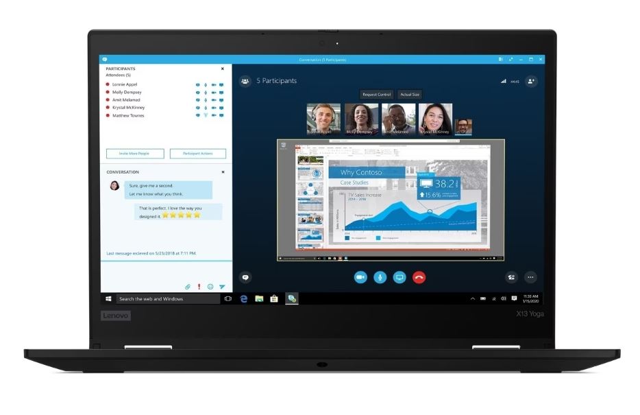 Laptop LENOVO THINKPAD X13 YOGA Gen 1 (13.3" IPS Touch, FHD, Intel Core i5-10310U, 16GB, 256GB SSD, Intel UHD Graphics, Windows 11 Pro, DE tipkovnica) -KORIŠTENI-1