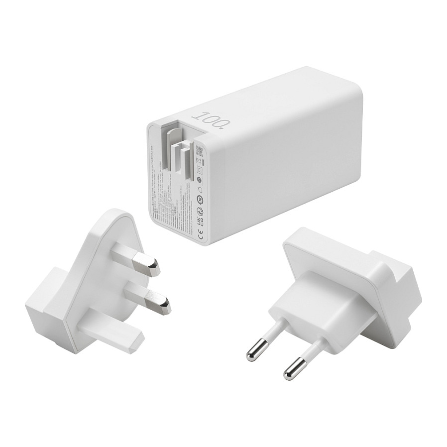 Mrežni punjač ASUS 100W 3-Port GaN Charger (AC100-02) bijela boja-1