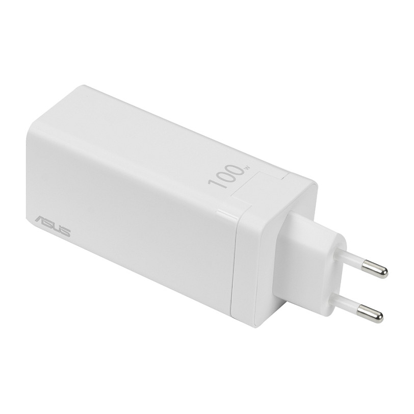 Mrežni punjač ASUS 100W 3-Port GaN Charger (AC100-02) bijela boja-2