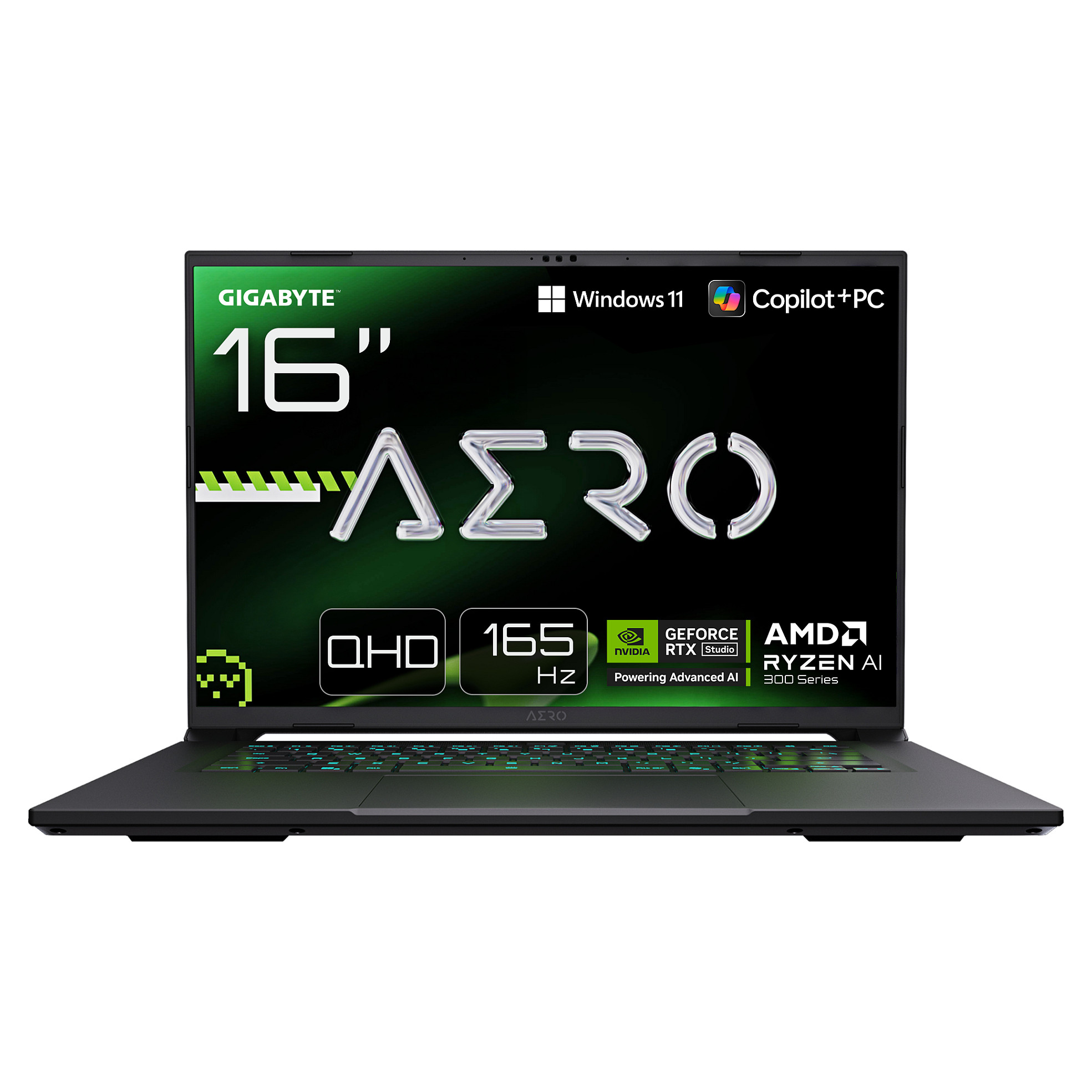 Laptop GIGABYTE Aero X16 (16", IPS, WQXGA, AMD Ryzen AI 7 350, 16GB, 1TB SSD, NVIDIA GeForce RTX 5070, Windows 11 Home, FR tipkovnica, Bijela)