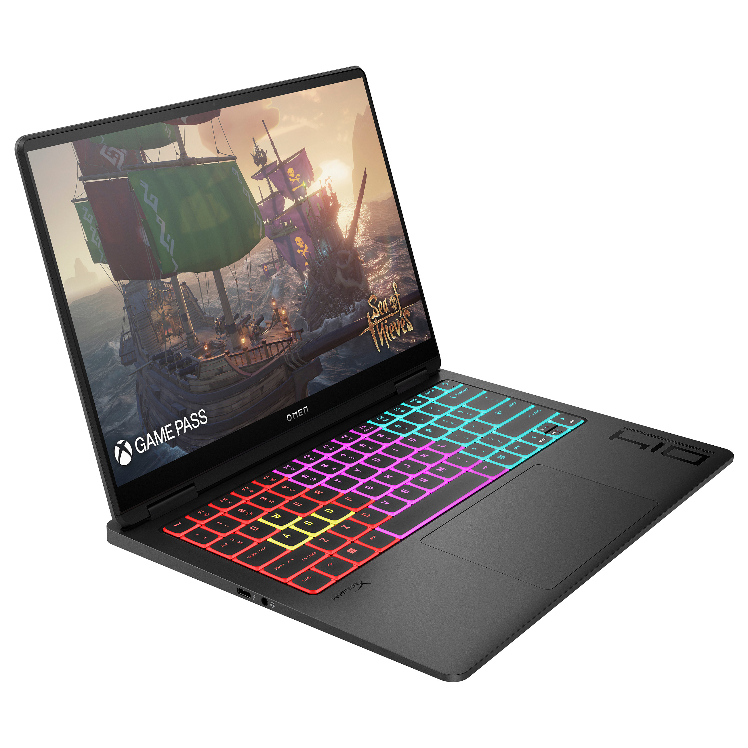 Laptop HP OMEN 14-fb0174ng (14", OLED, 3K, Intel Core Ultra 7 155H, 16GB, 512GB SSD, NVIDIA GeForce RTX 4060, FreeDOS, DE tipkovnica, Crna)-1