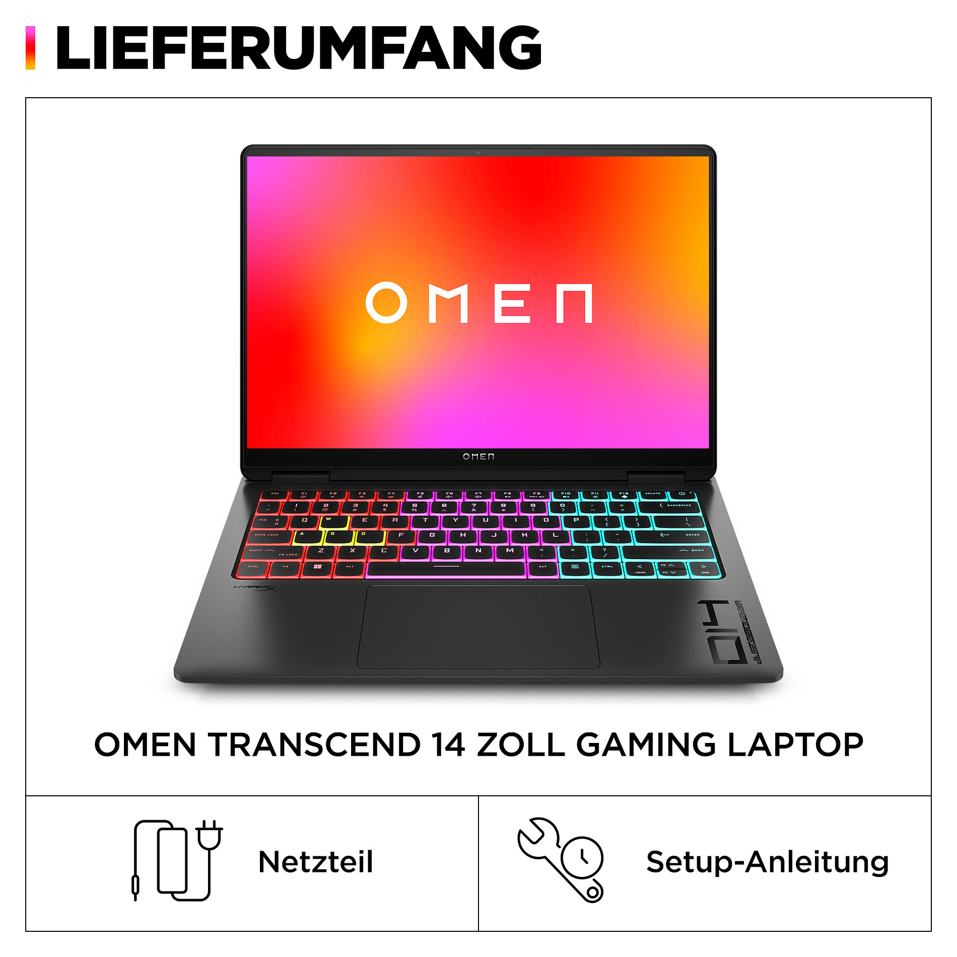 Laptop HP OMEN 14-fb0174ng (14", OLED, 3K, Intel Core Ultra 7 155H, 16GB, 512GB SSD, NVIDIA GeForce RTX 4060, FreeDOS, DE tipkovnica, Crna)-5