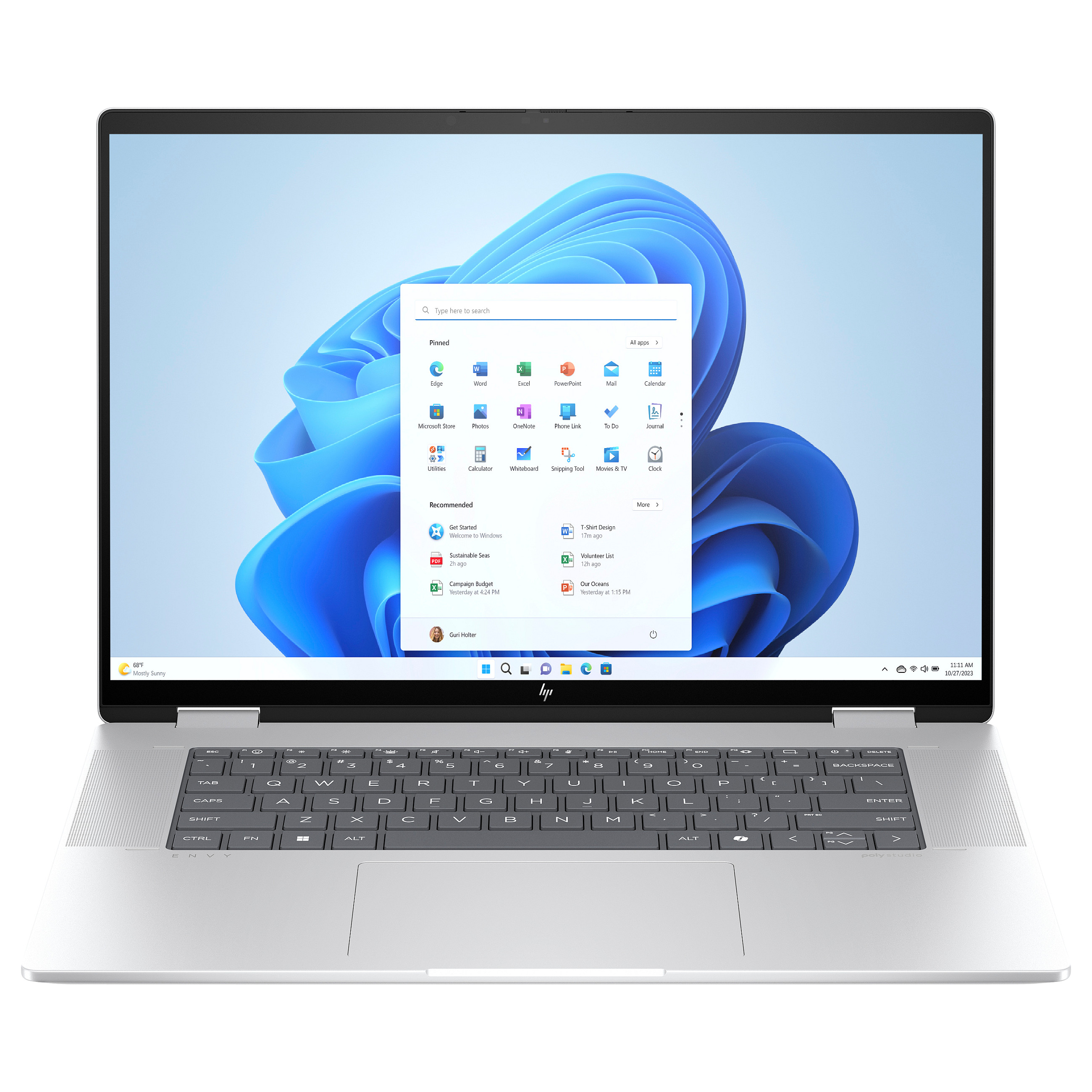 Laptop HP ENVY x360 16-ac0158ng (16", IPS Touch, WUXGA, Intel Core Ultra 5 125U, 16GB, 512GB SSD, Intel Graphics, Windows 11 Home, DE tipkovnica, Srebrna)-1