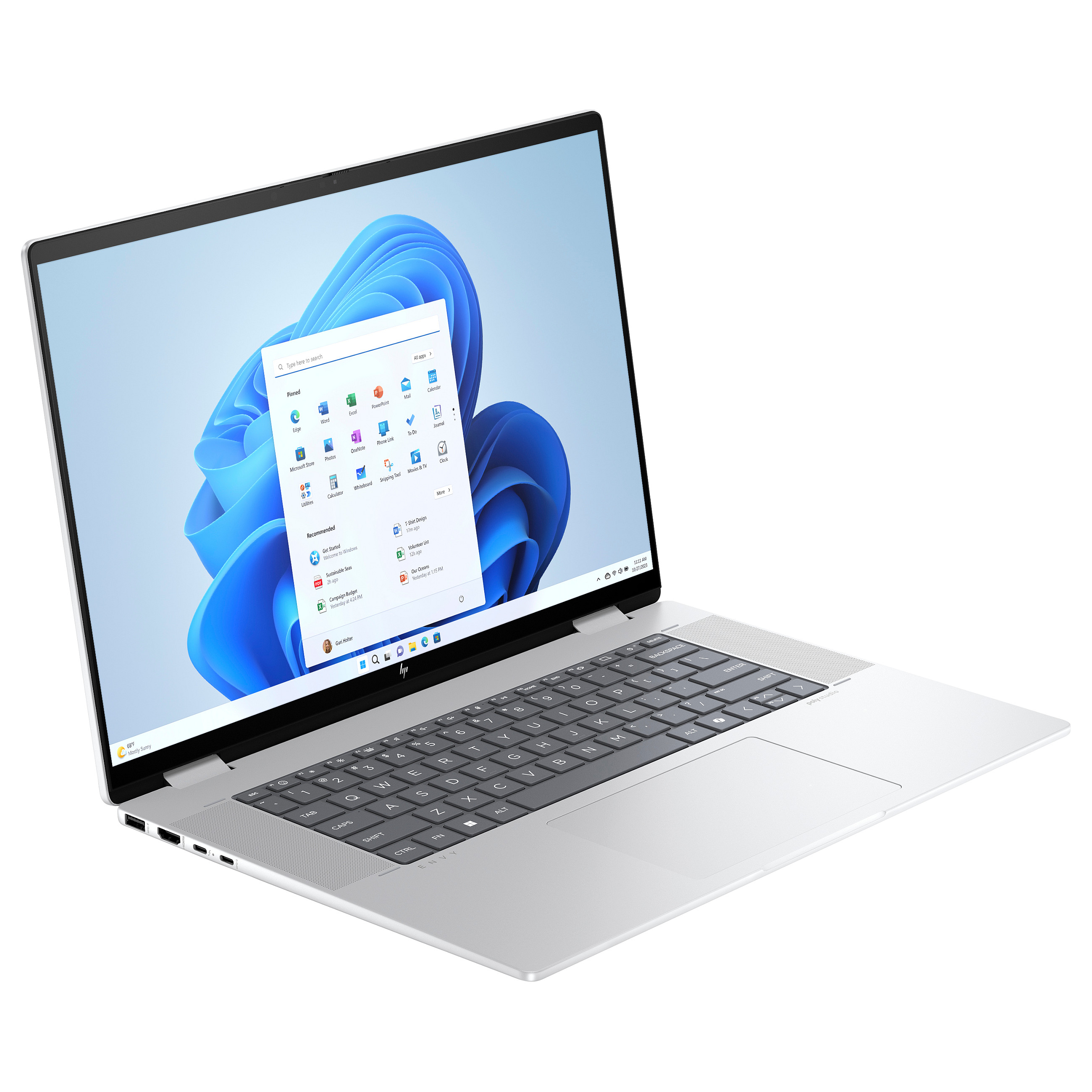 Laptop HP ENVY x360 16-ac0177ng (16", IPS Touch, WUXGA, Intel Core Ultra 7 155U, 16GB, 512GB SSD, Intel Graphics, Windows 11 Home, DE tipkovnica, Srebrna)-2