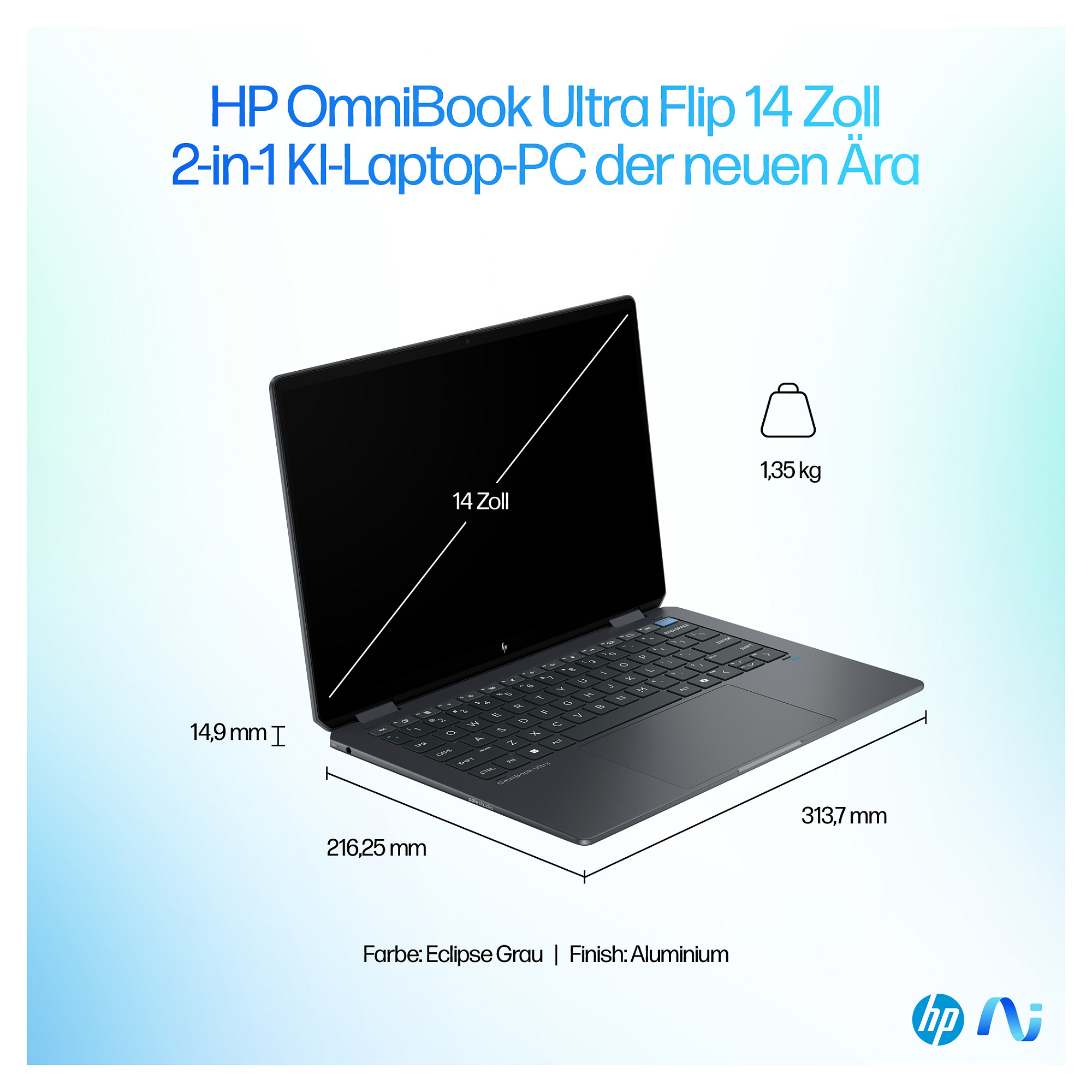 Laptop HP OmniBook Ultra Flip 14-fh0175ng (14", Touch, 3K, Intel Core Ultra 7 258V, 32GB, 1TB SSD, Intel Arc 140V, Windows 11 Home, DE tipkovnica)-5