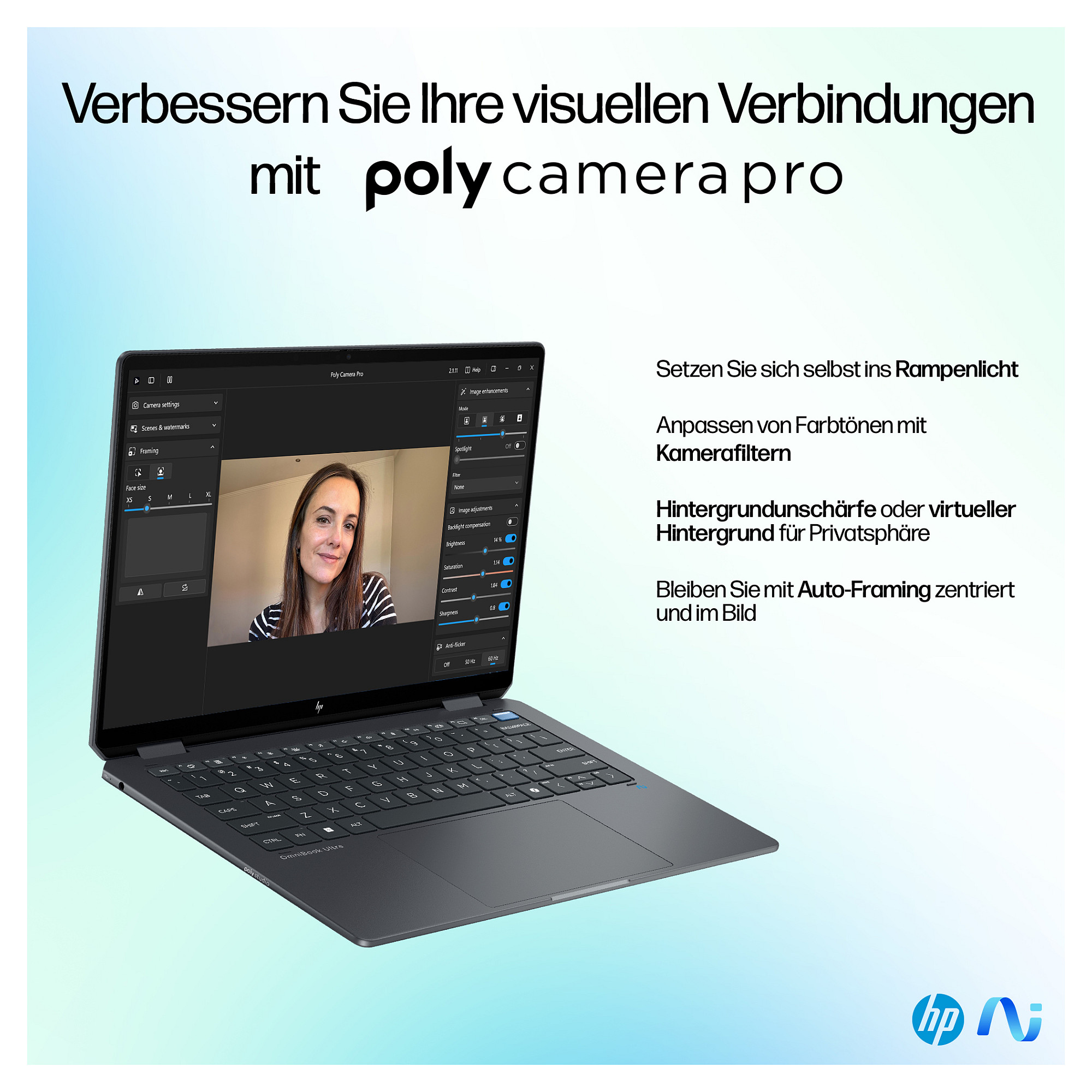 Laptop HP OmniBook Ultra Flip 14-fh0176ng (14", Touch, 3K, Intel Core Ultra 7 258V, 32GB, 2TB SSD, Intel Arc Graphics, Windows 11 Home, DE tipkovnica, Eclipse Gray)-14