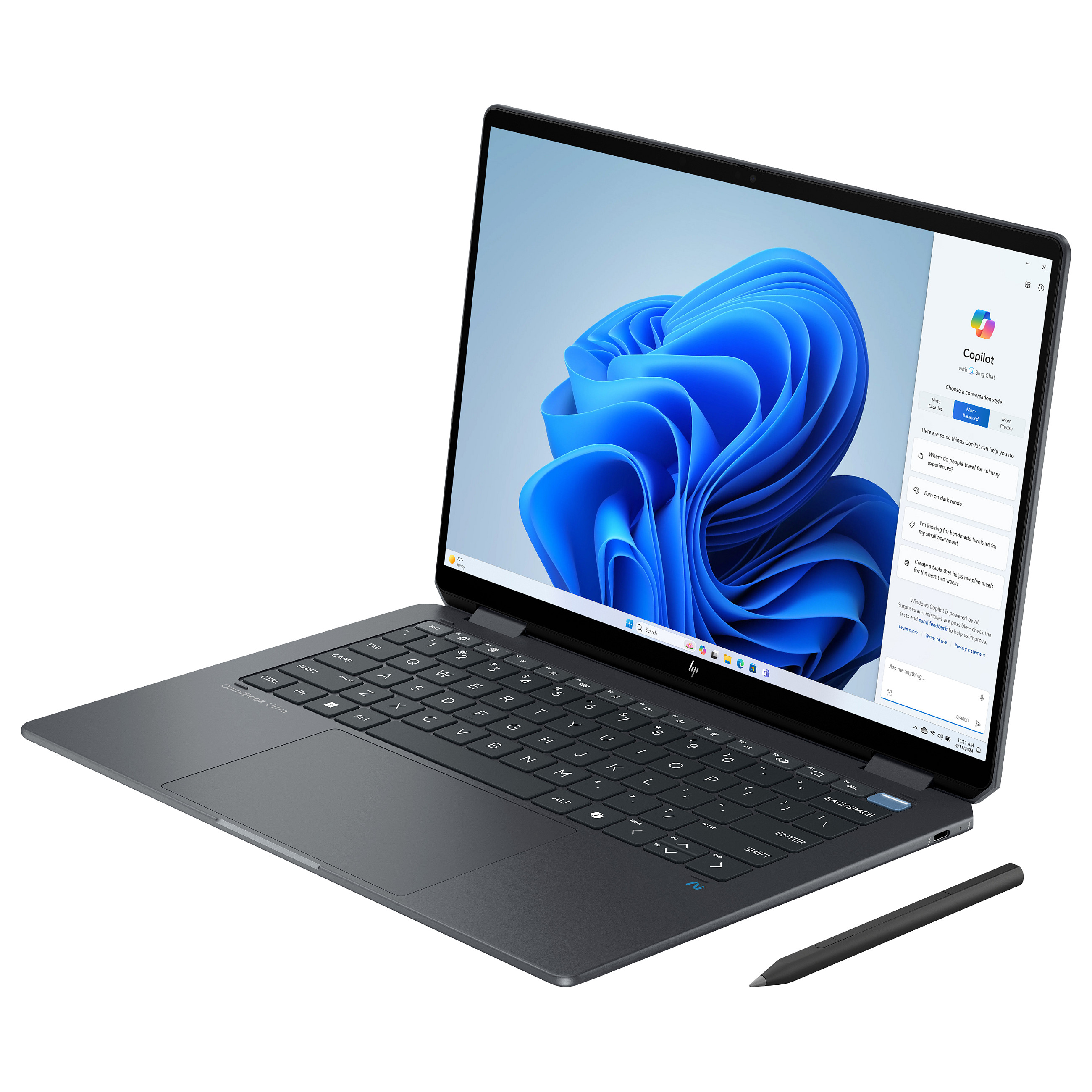 Laptop HP OmniBook Ultra Flip 14-fh0176ng (14", Touch, 3K, Intel Core Ultra 7 258V, 32GB, 2TB SSD, Intel Arc Graphics, Windows 11 Home, DE tipkovnica, Eclipse Gray)-21